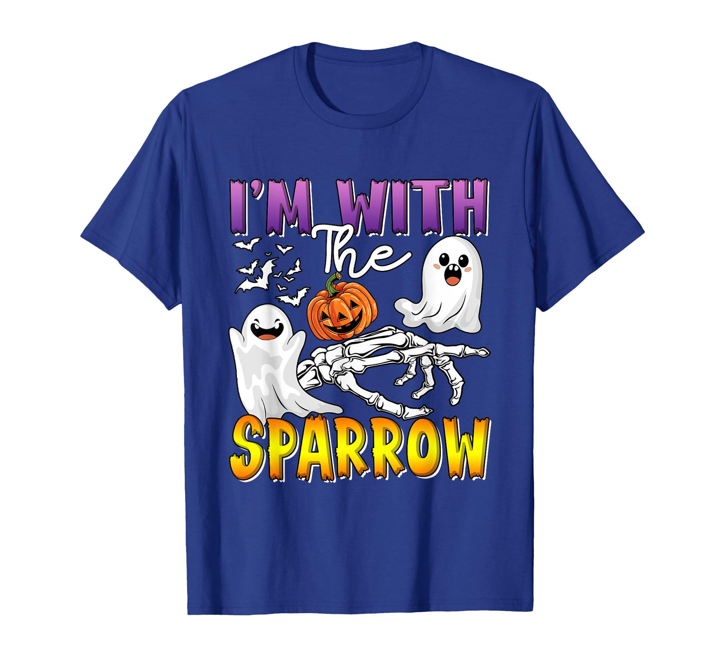 I'm with Sparrow Halloween Boo Ghost Funny Joke Single T-Shirt