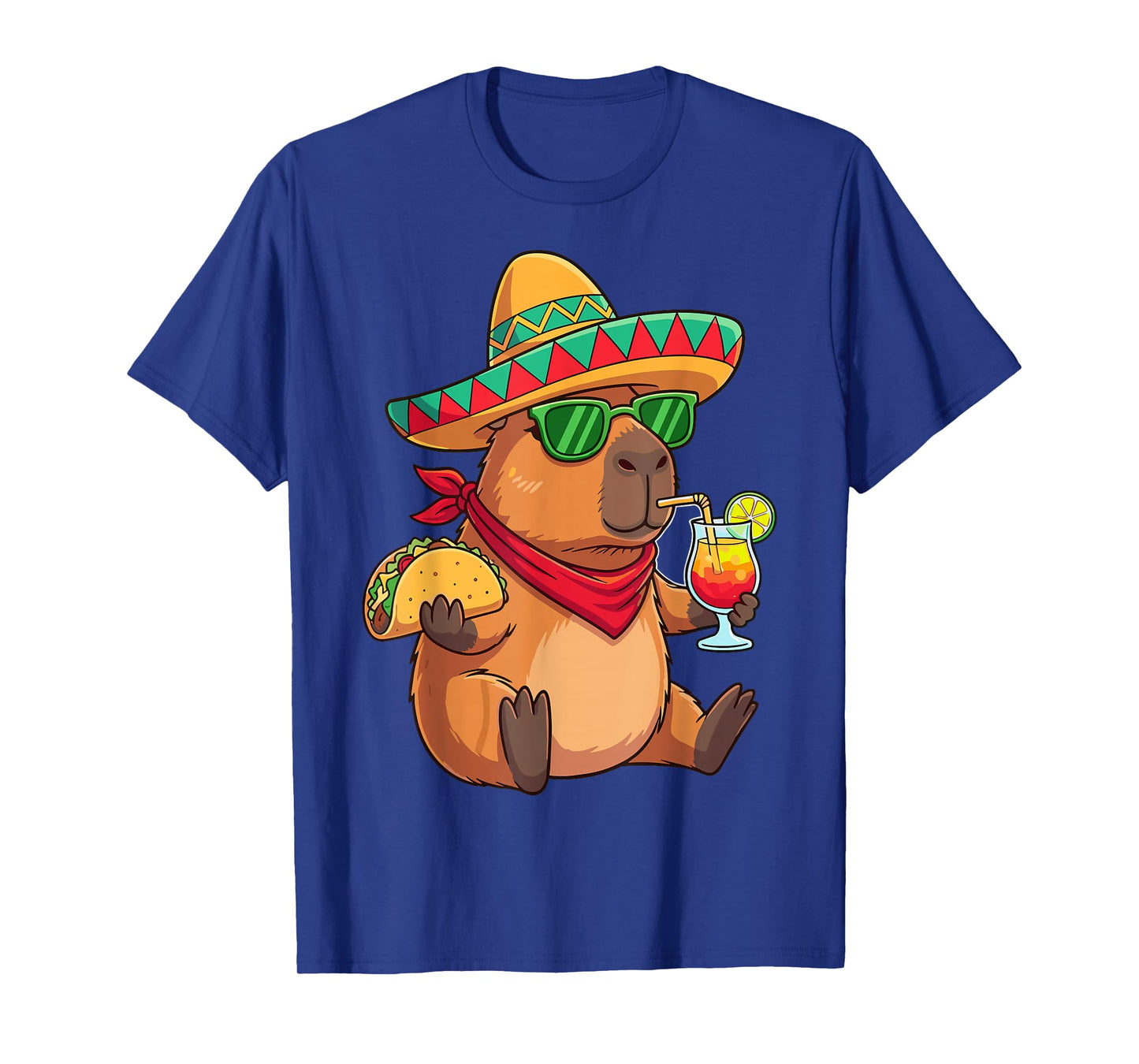Capybara Taco Sombrero Mexican Fiesta T-Shirt