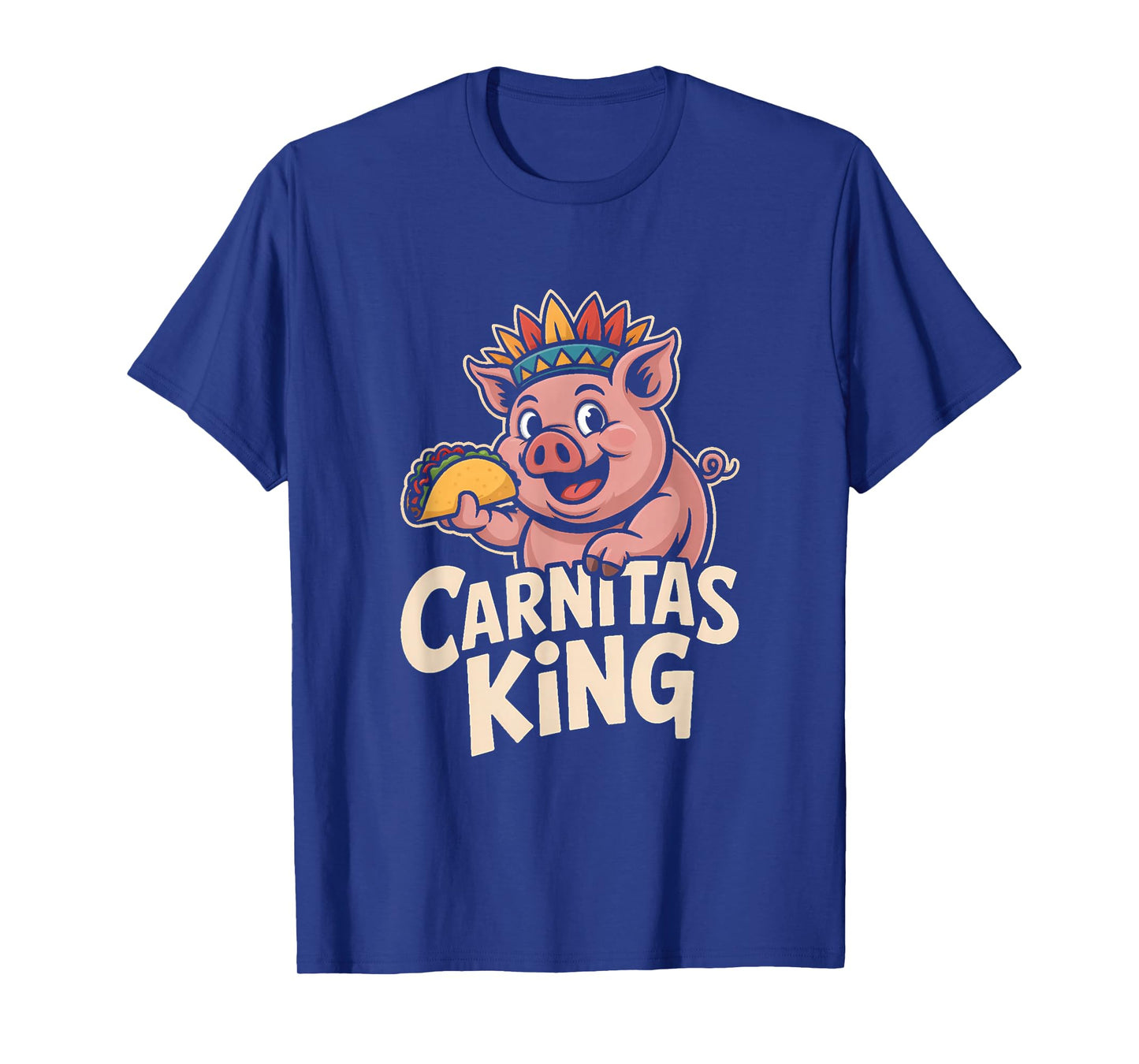 Aztec Pig Carnitas King for Taco Lovers T-Shirt