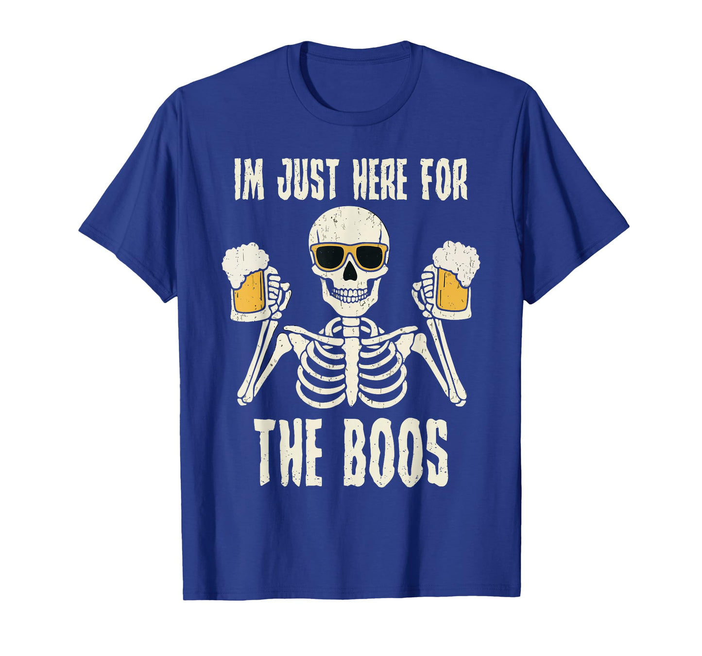 Im Just Here for The Boos Halloween Funny Skeleton T-Shirt