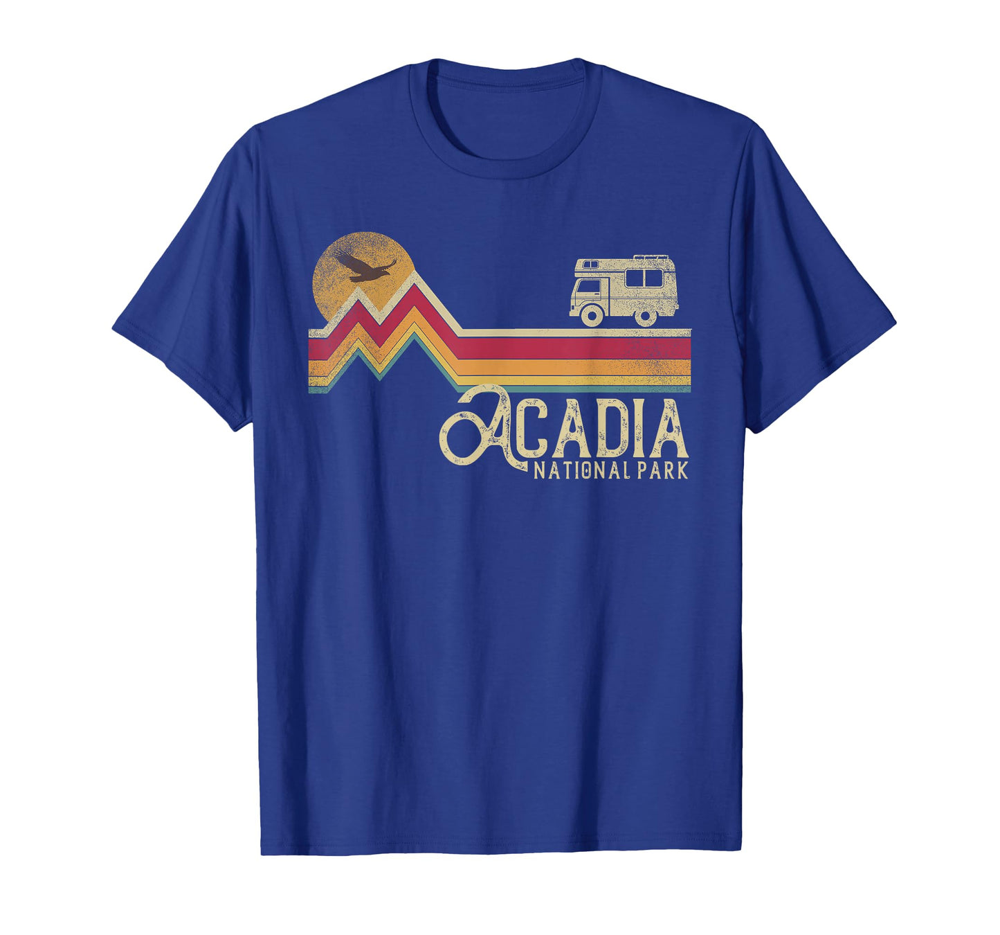 Acadia National Park Retro Style Mountain Maine Vintage Gift T-Shirt