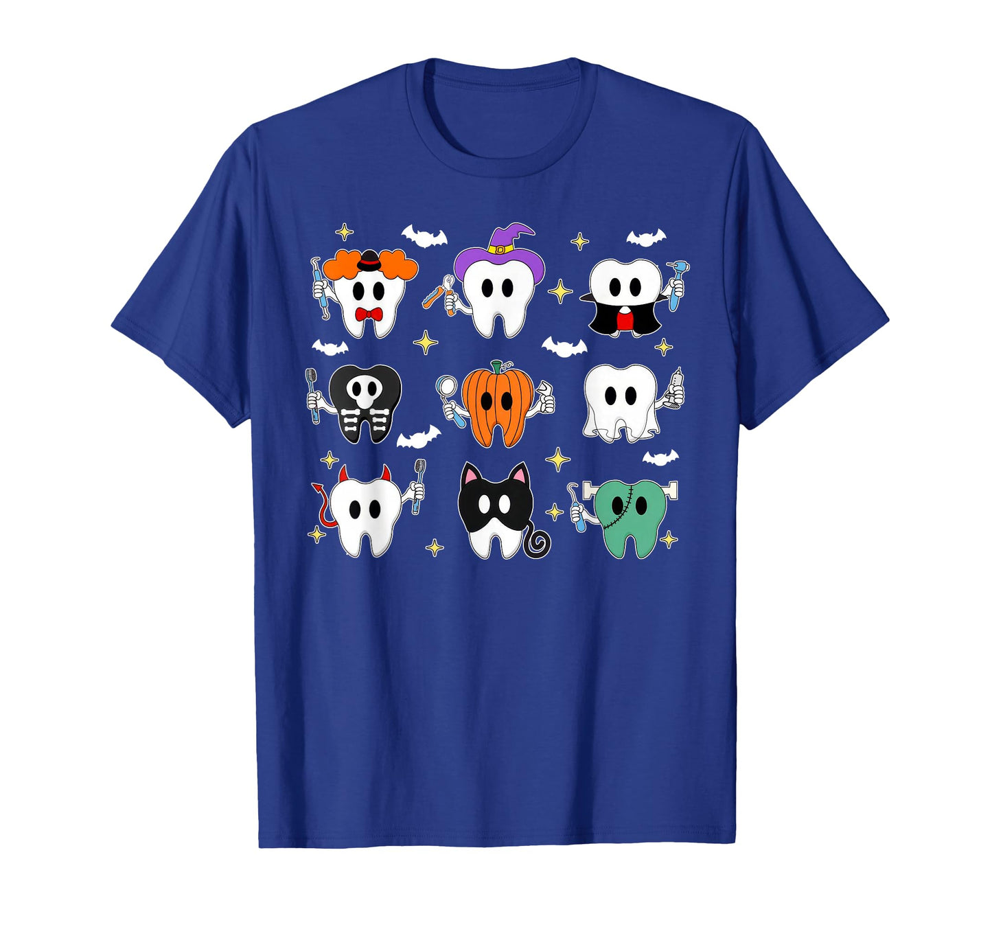 Halloween Dentist Witch Teeth Dental Crew Costume Men Women T-Shirt