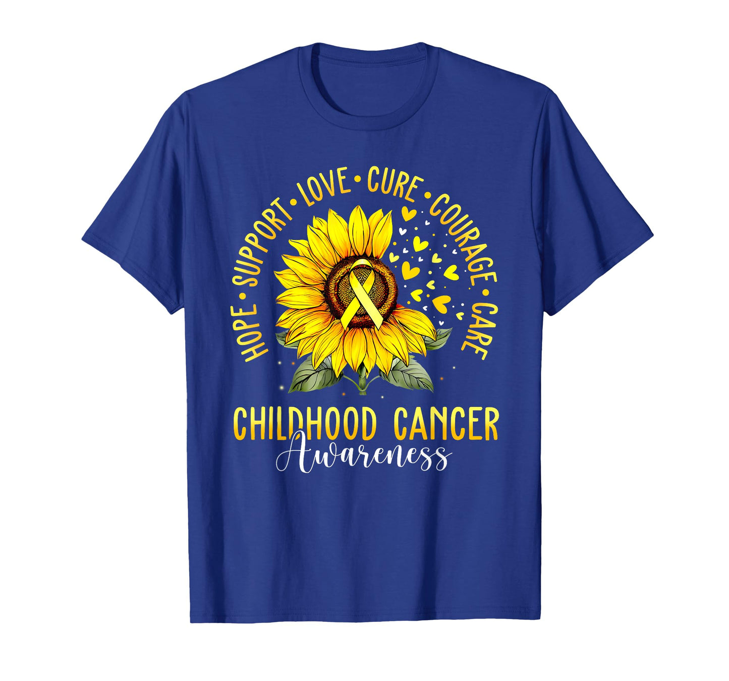 Childhood Cancer Support Family Childhood Cancer Awareness T-Shirt