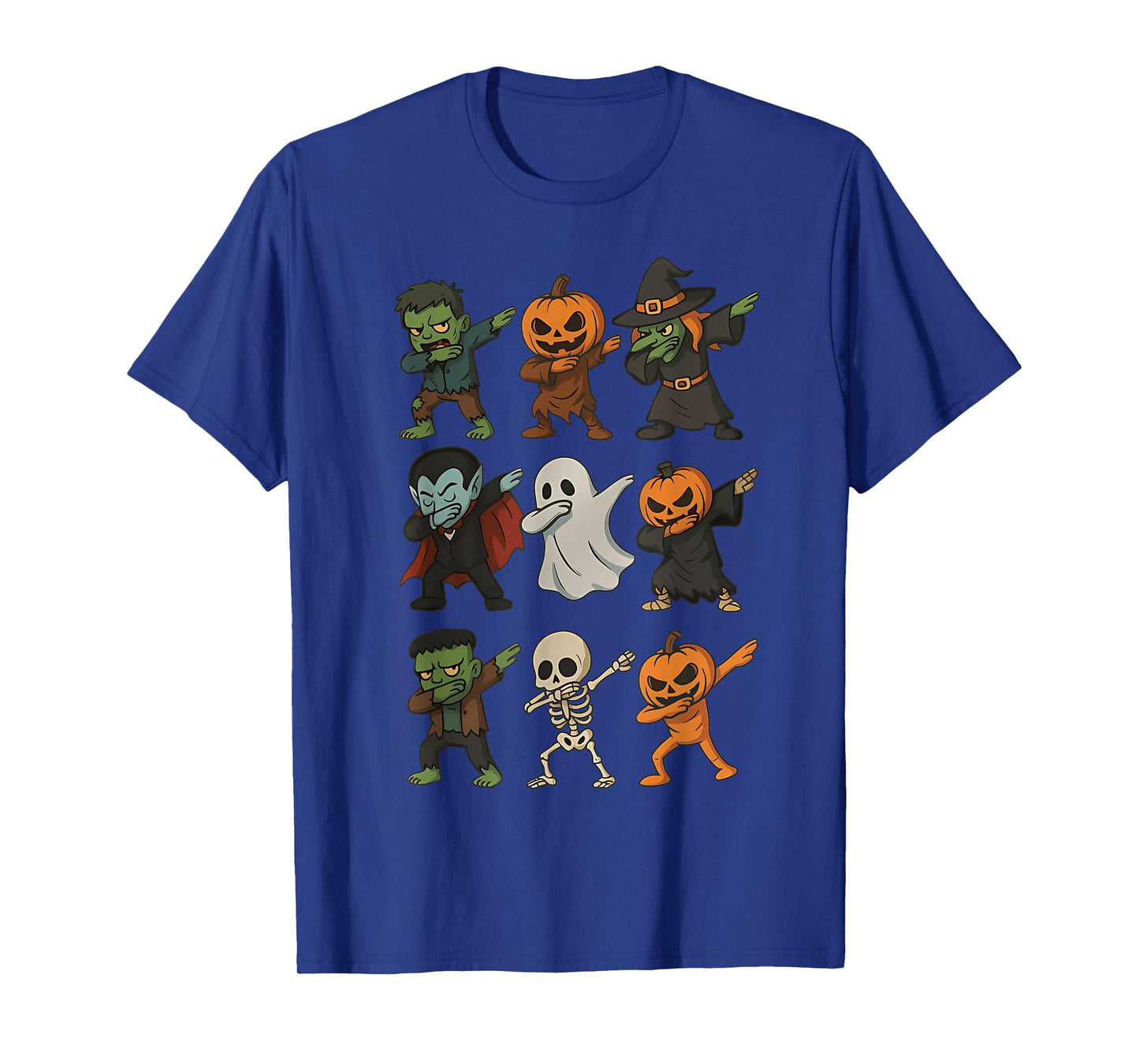 Halloween Ghost Pumpkin Skeleton Dab Costume Boys Girls Kids T-Shirt
