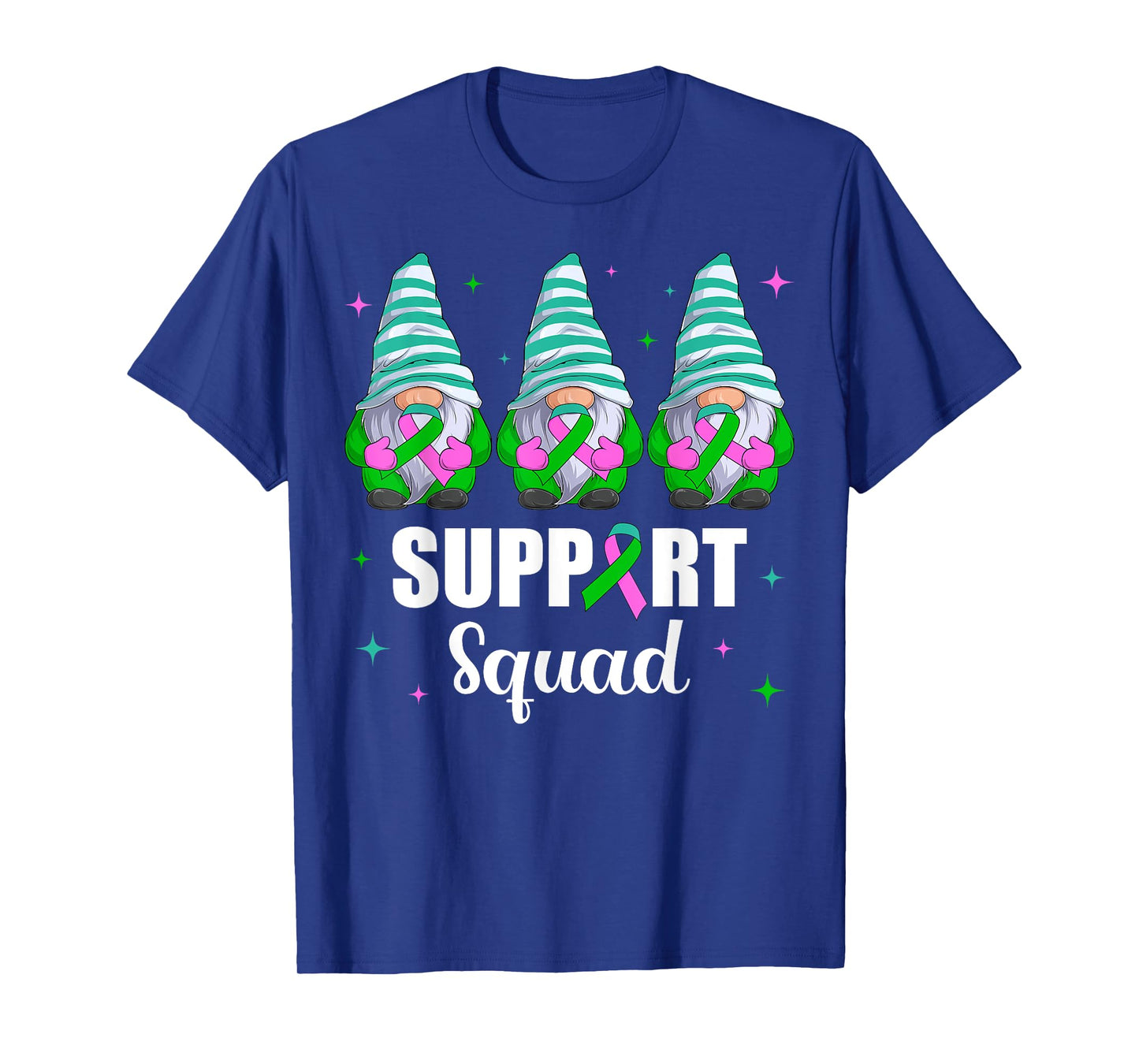 Metastatic Breast Cancer Awareness Shirt Gnome Support Squad T-Shirt