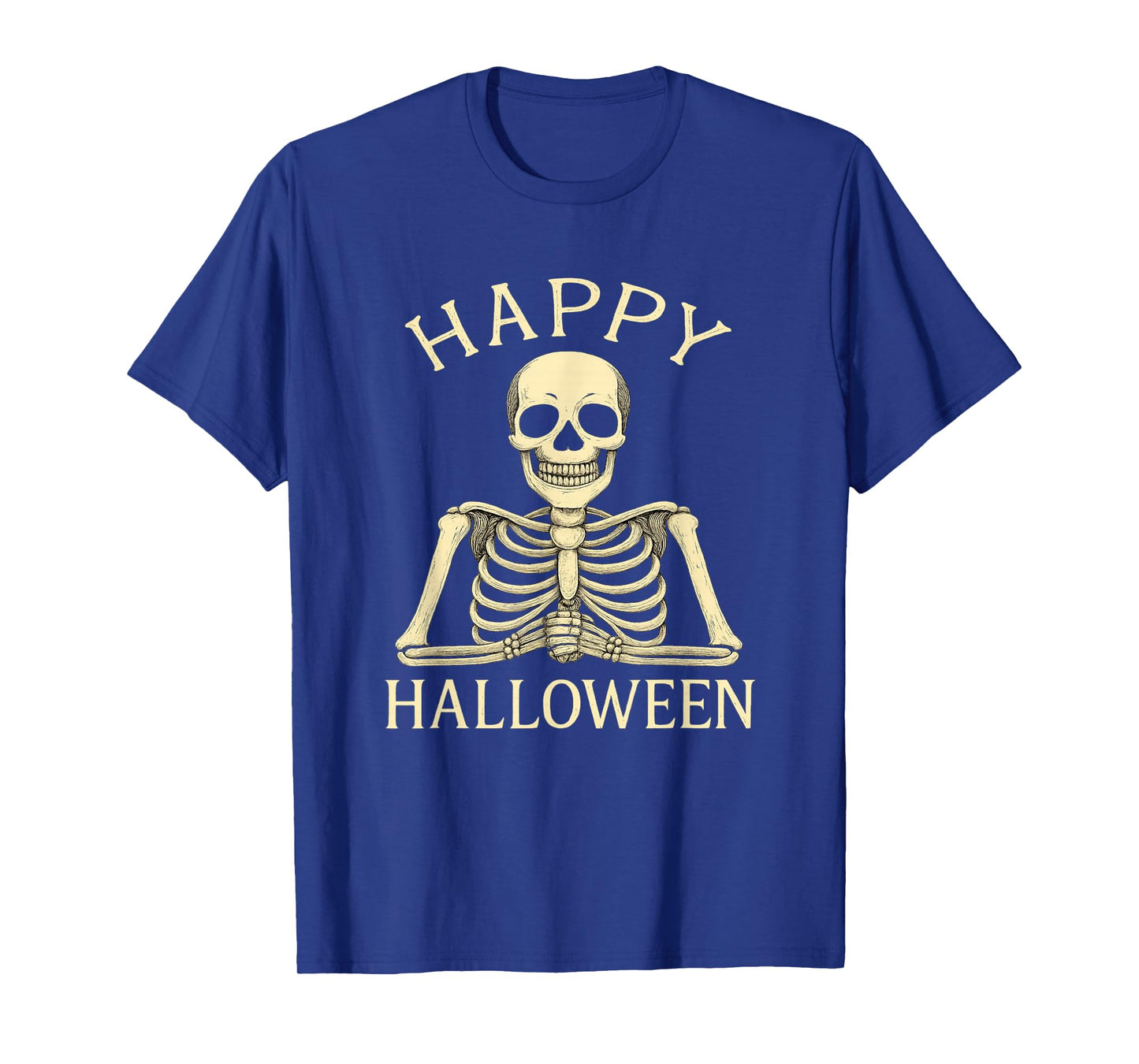 Funny Skeleton Teacher Happy Halloween Spooky School T-Shirt