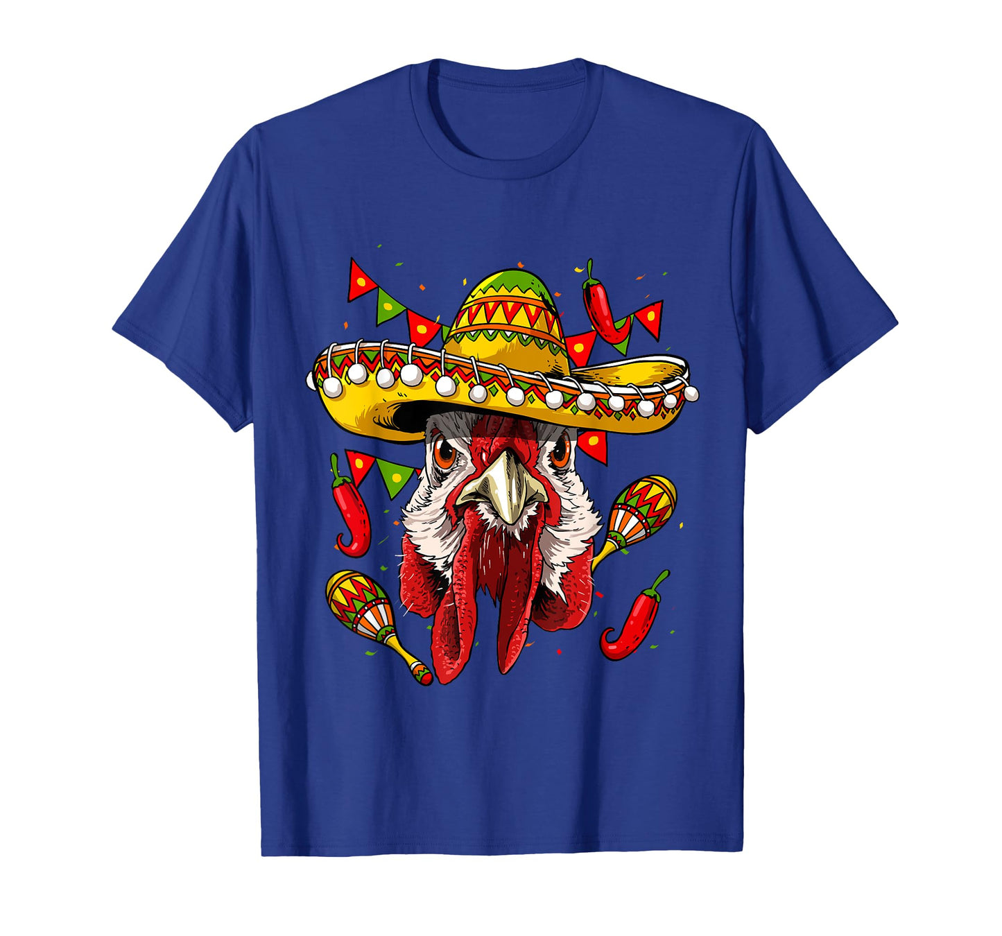 Chicken Cinco De Mayo Shirt Poncho Mexican Chicken Lover T-Shirt
