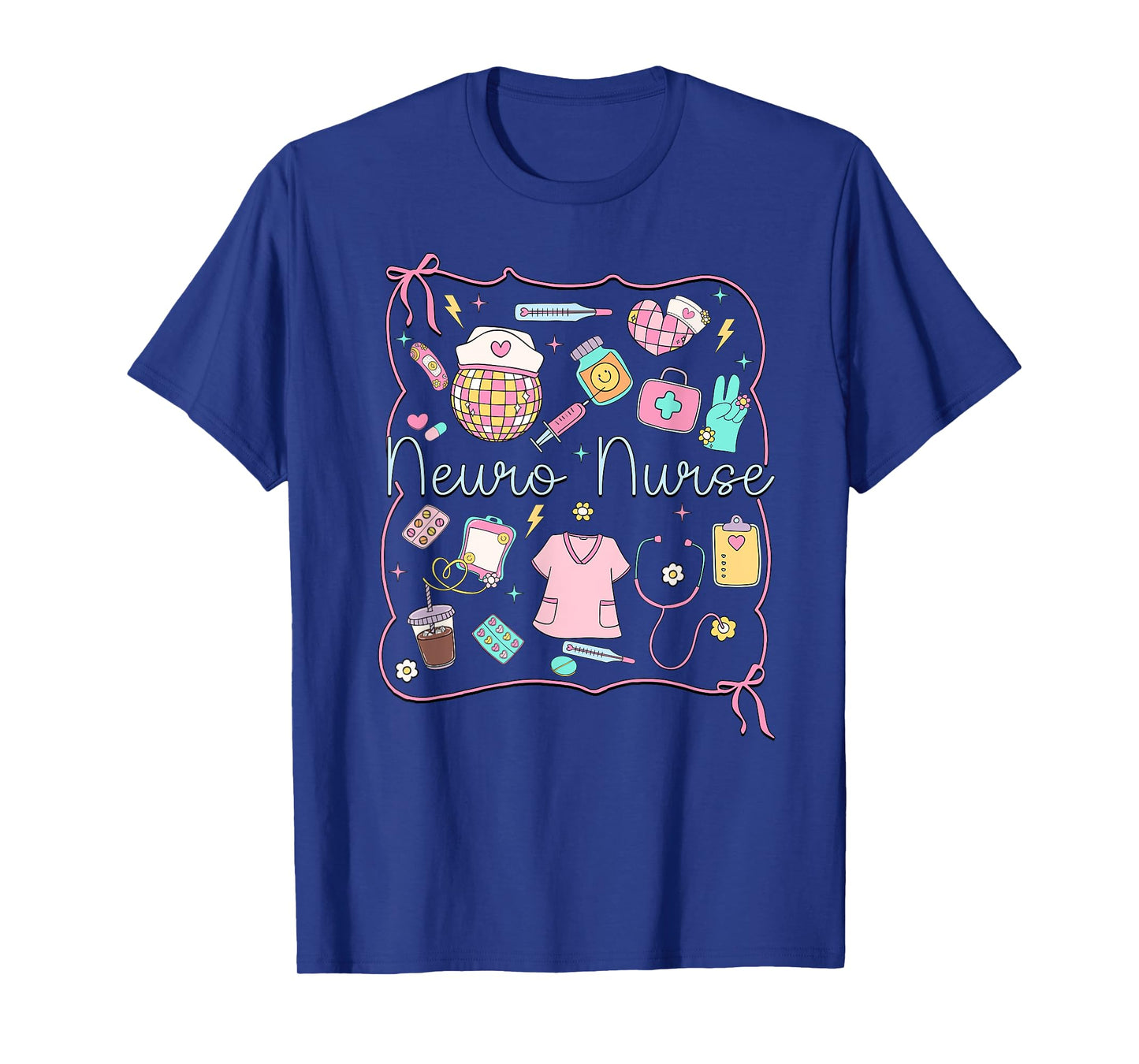 Neuro Nurse Coquette Bow Neuro Intensive Care Unit T-Shirt