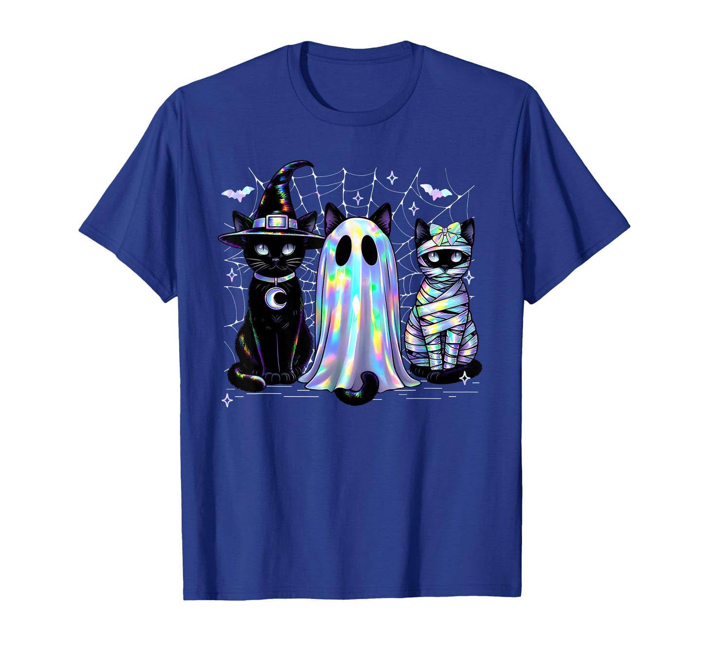 Spooky Season Cat Ghost Halloween Costume Men Women Kids T-Shirt