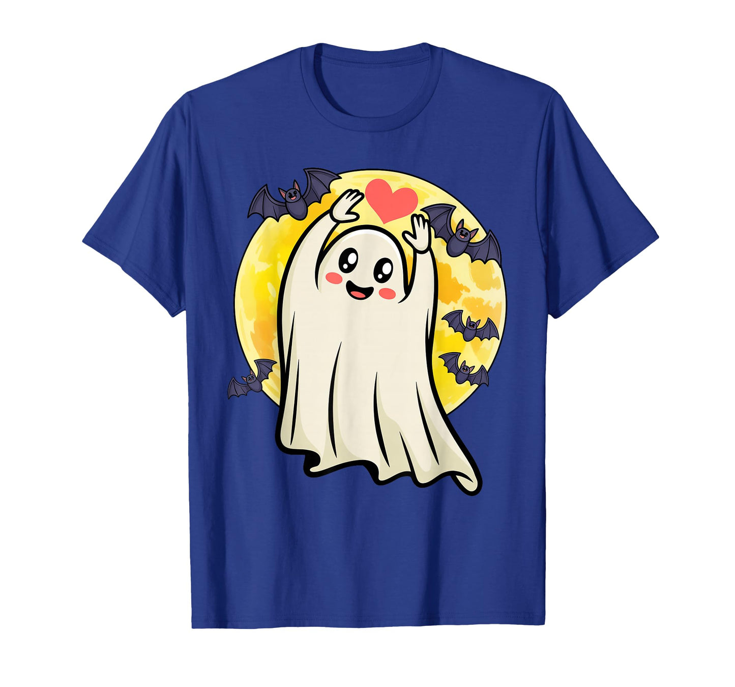 Halloween Shirts Cool Teen Boys Kids Men Halloween Boo Heart T-Shirt