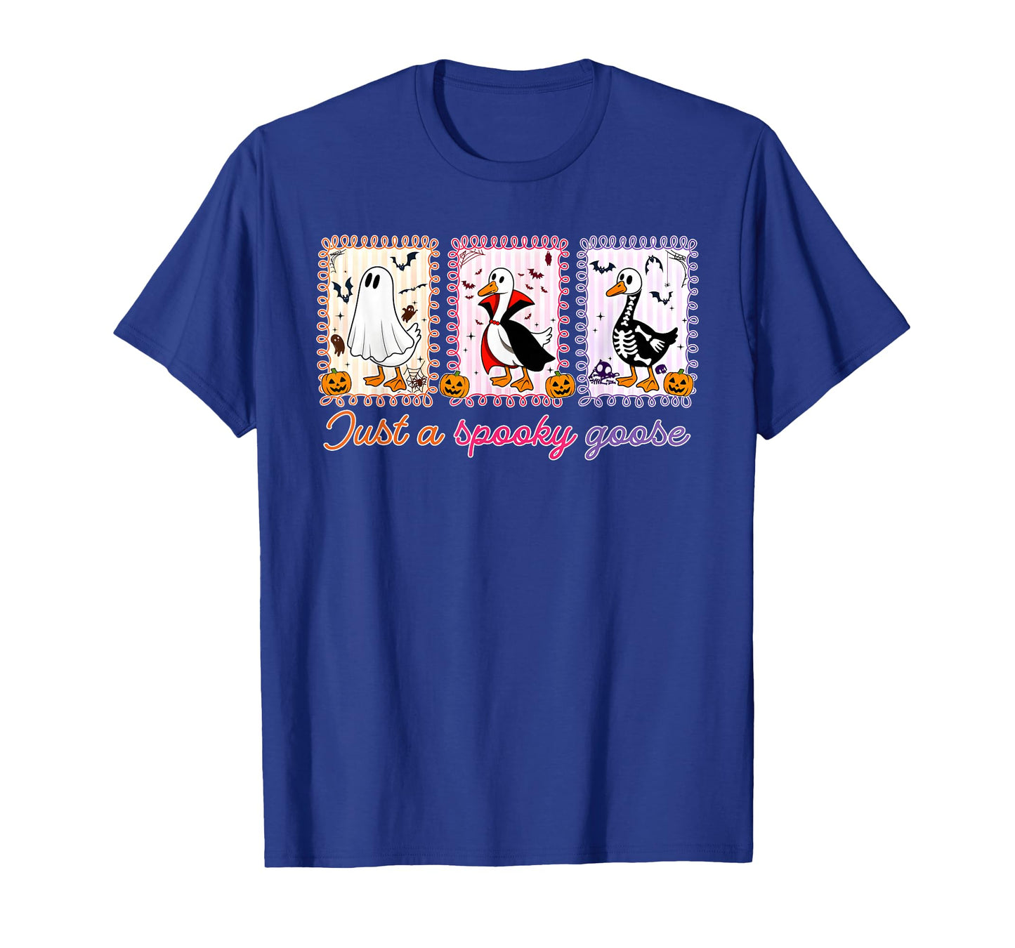 Just A Spooky Goose Halloween Silly Goose Funny Halloween T-Shirt