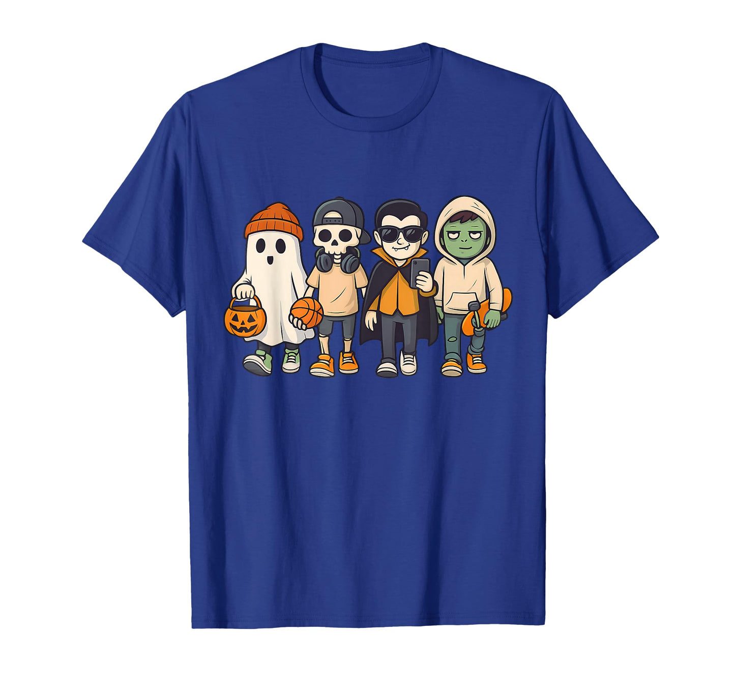 Halloween Group Costume Vampire Skeleton and Zombie T-Shirt