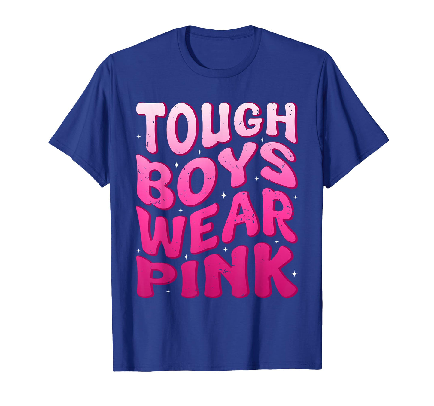 Tough Boys Wear Pink Funny Breast Cancer Awareness Men Kids T-Shirt