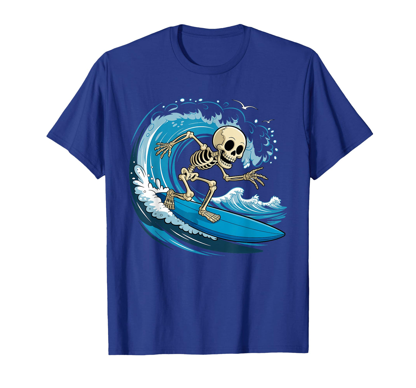 Halloween Skeleton Surfing Surfers Trick or Treat Costume T-Shirt
