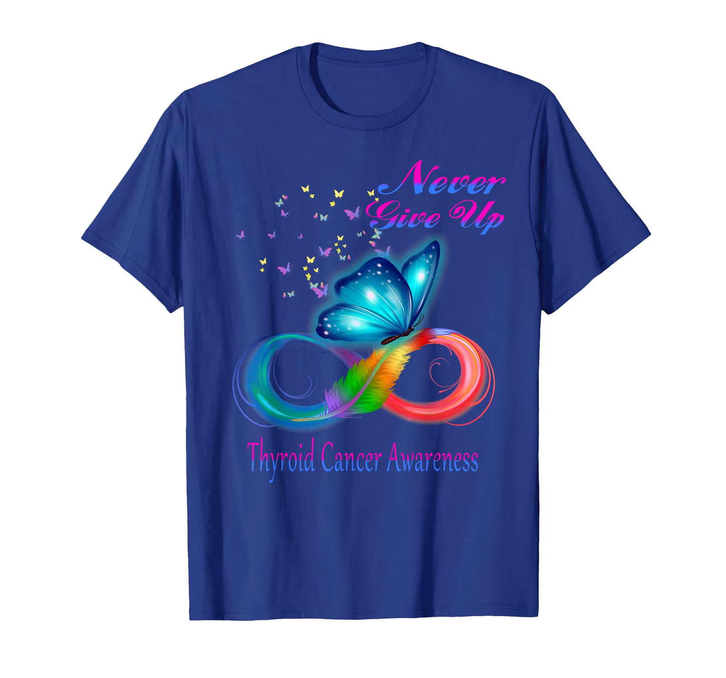 Butterfly Thyroid Cancer Awareness T-Shirt