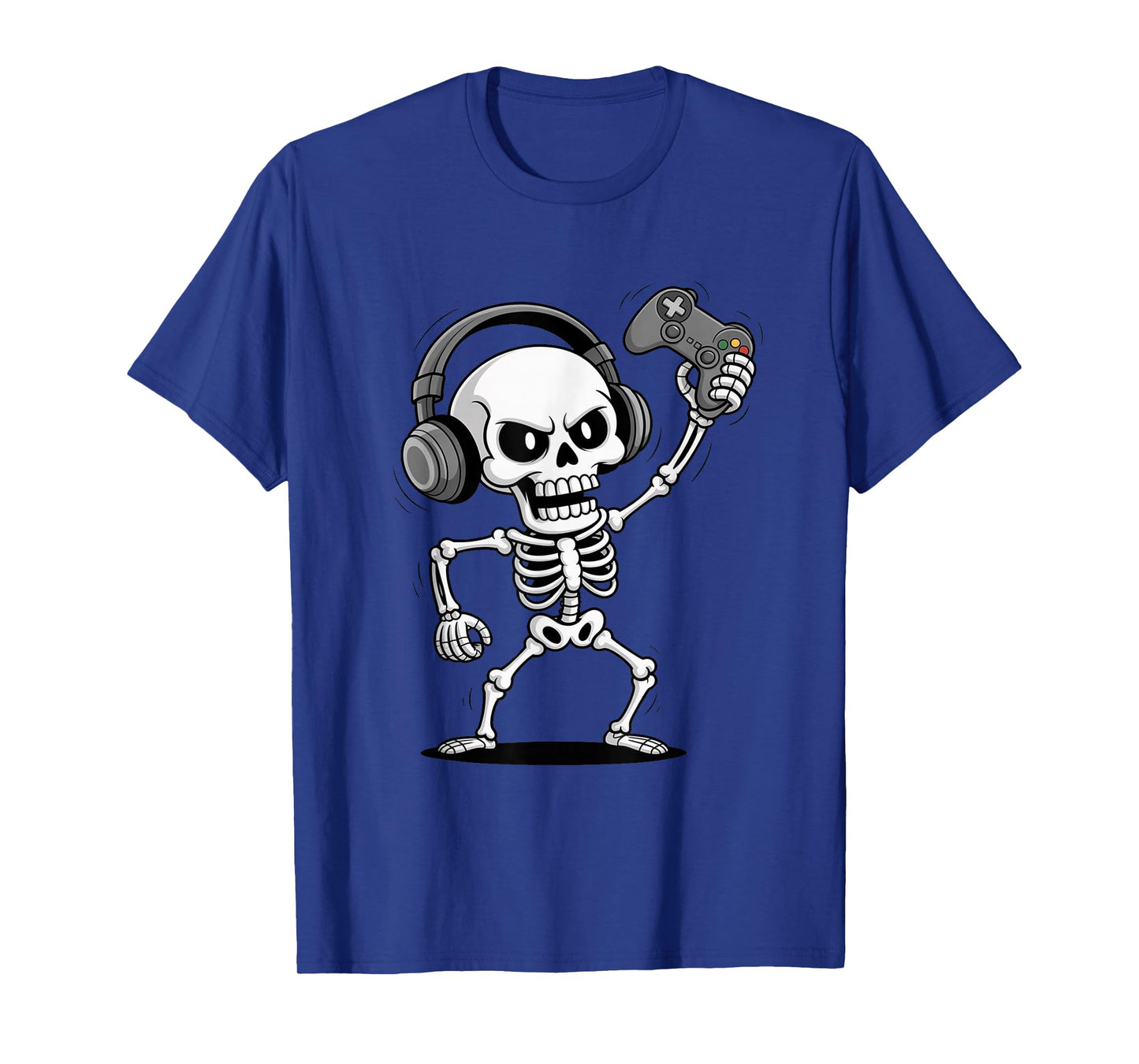 Funny Halloween Skeleton Gamer T-Shirt