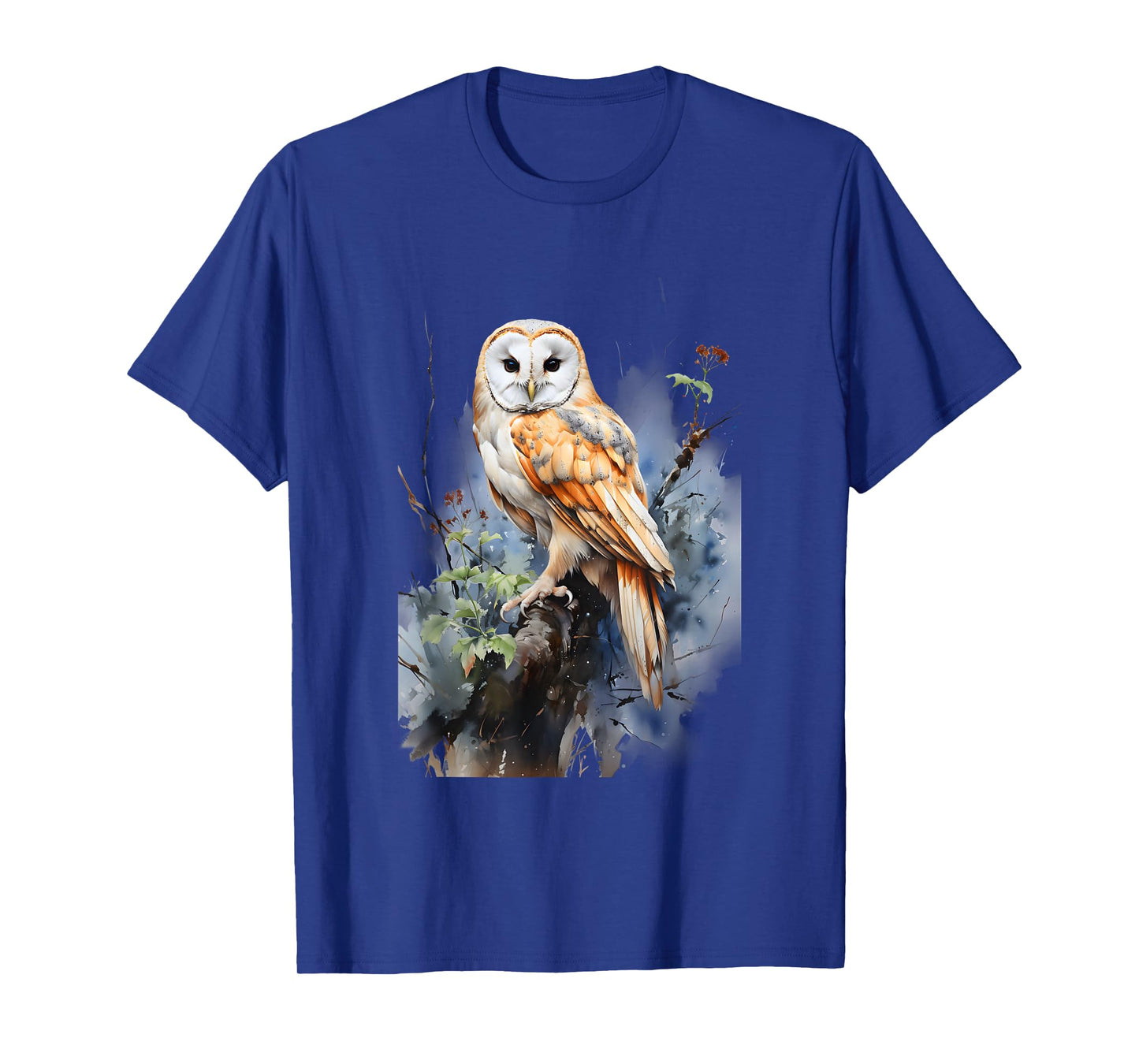 Gift Owl Barn Owl Realistic Nature Fleeting T-Shirt