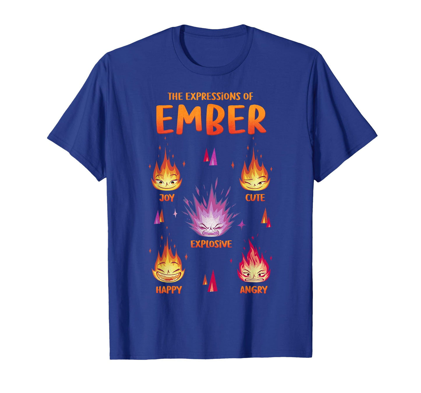 Disney Pixar Elemental The Expressions Of Ember Poster T-Shirt