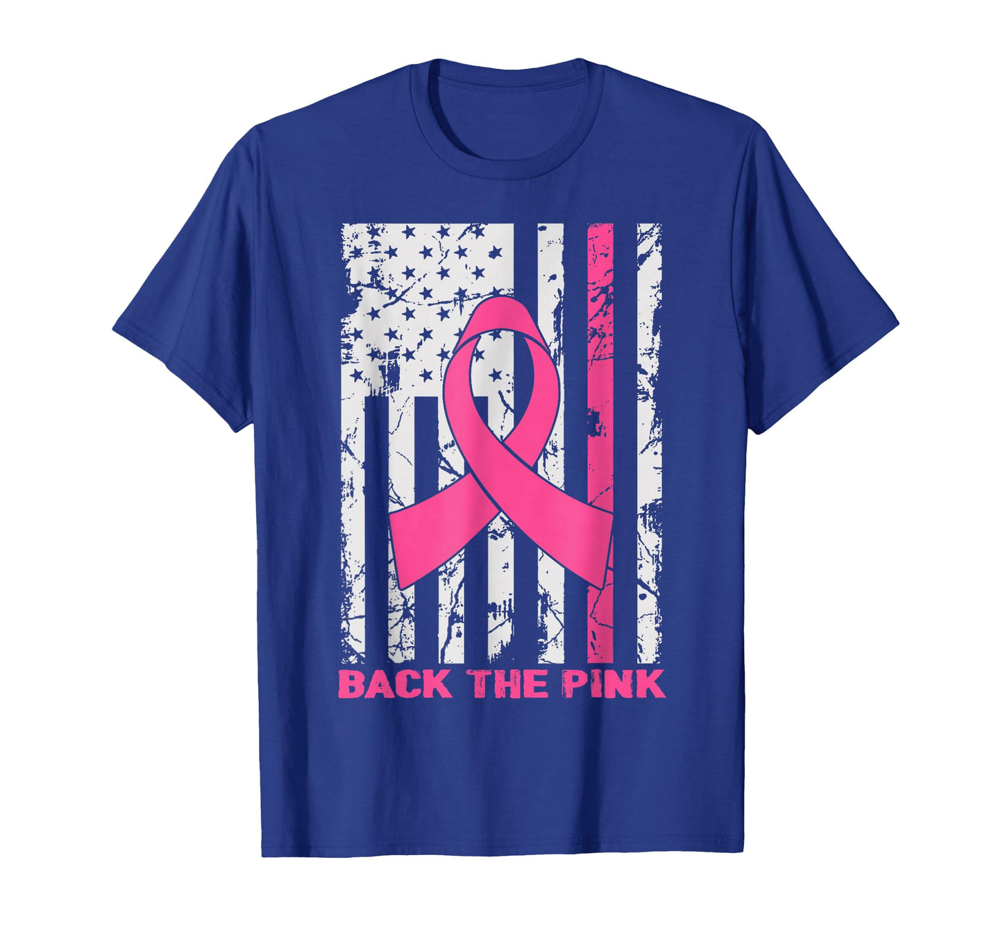 Back The Pink Breast Cancer Awareness Flag Toddler Women Men T-Shirt