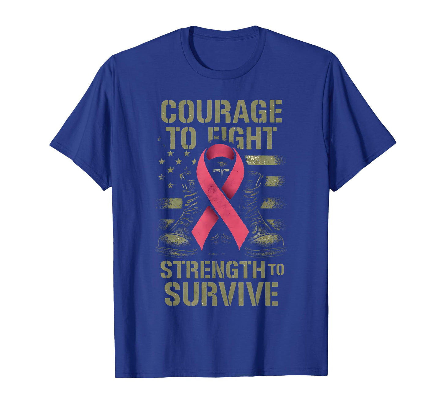 Military Breast Cancer Awareness for Men and Women T-Shirt