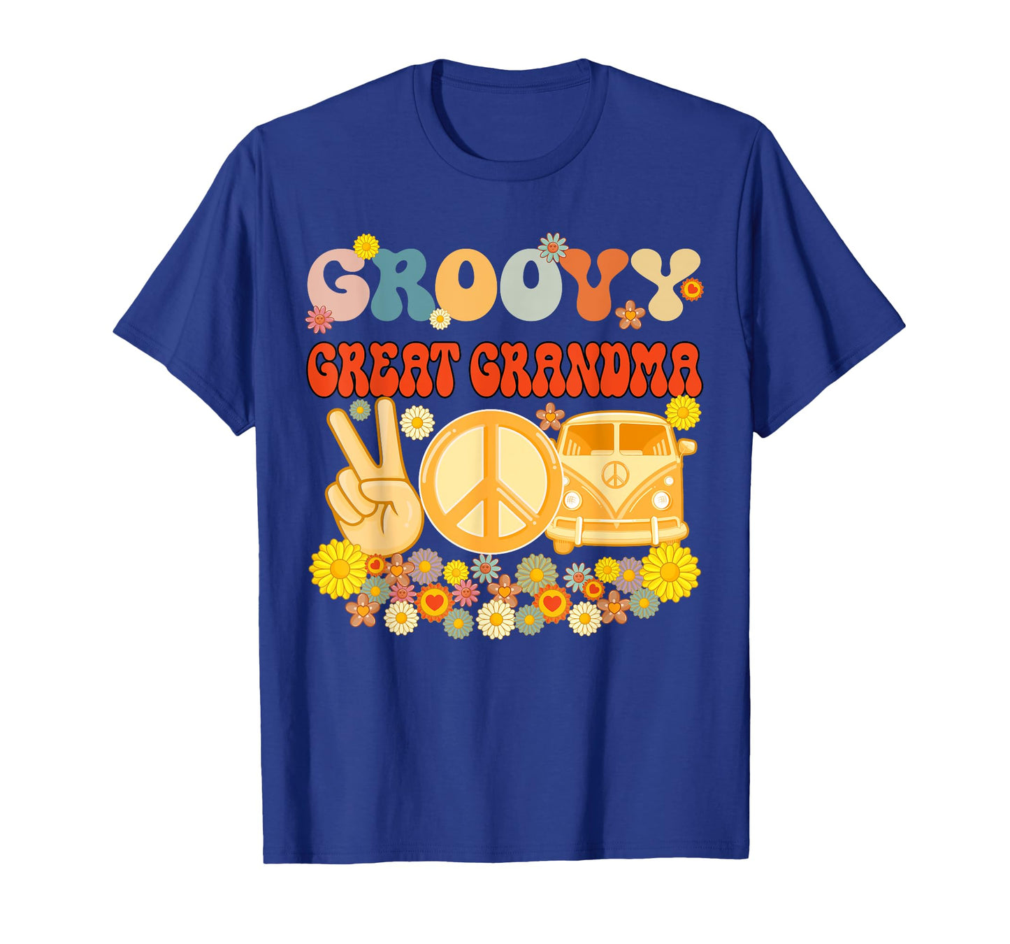Groovy Great Grandma Retro Matching Family Baby Shower T-Shirt