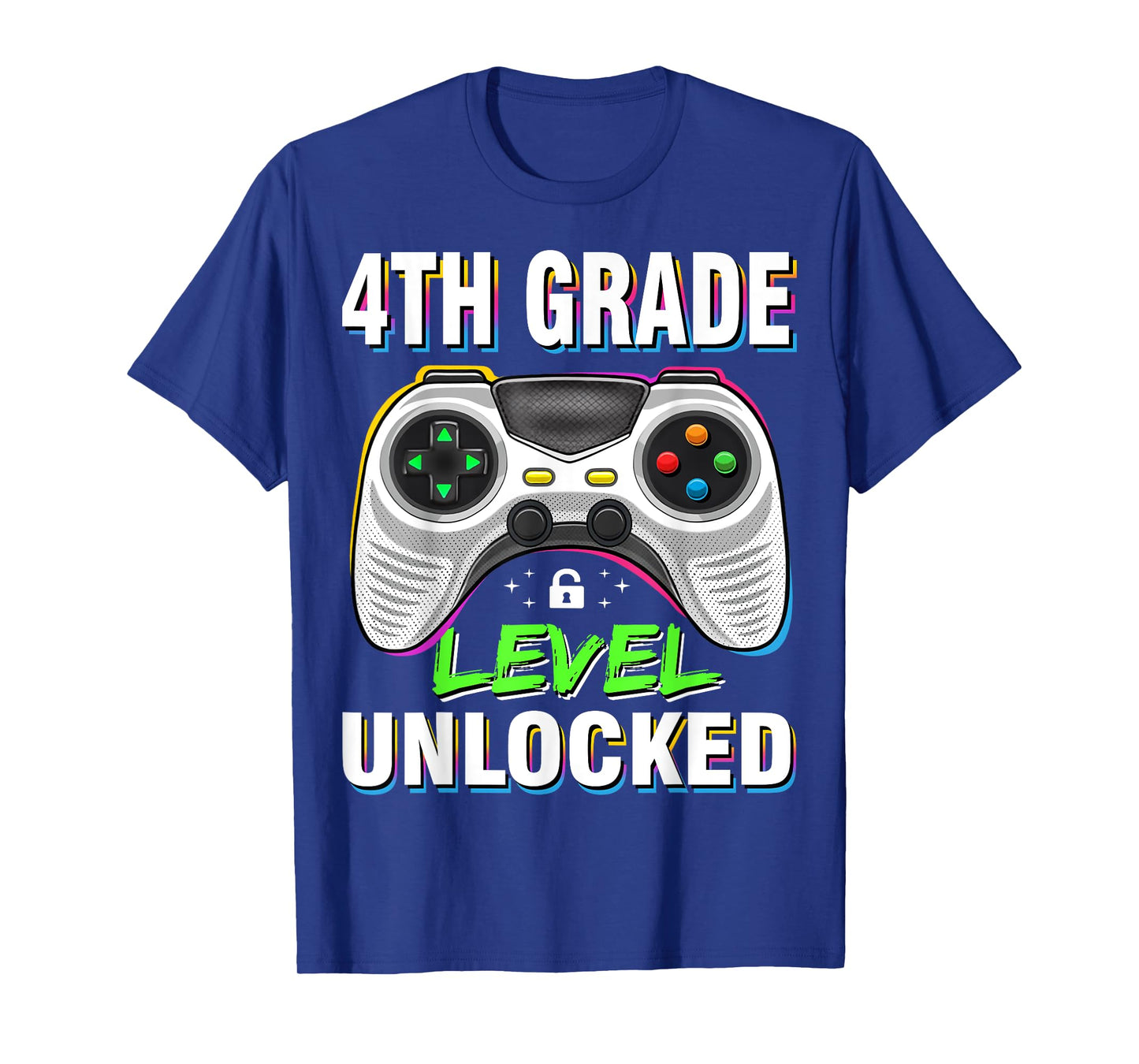 Boys First Day Of 4th Grade Shirt Kids Gaming Back To School T-Shirt
