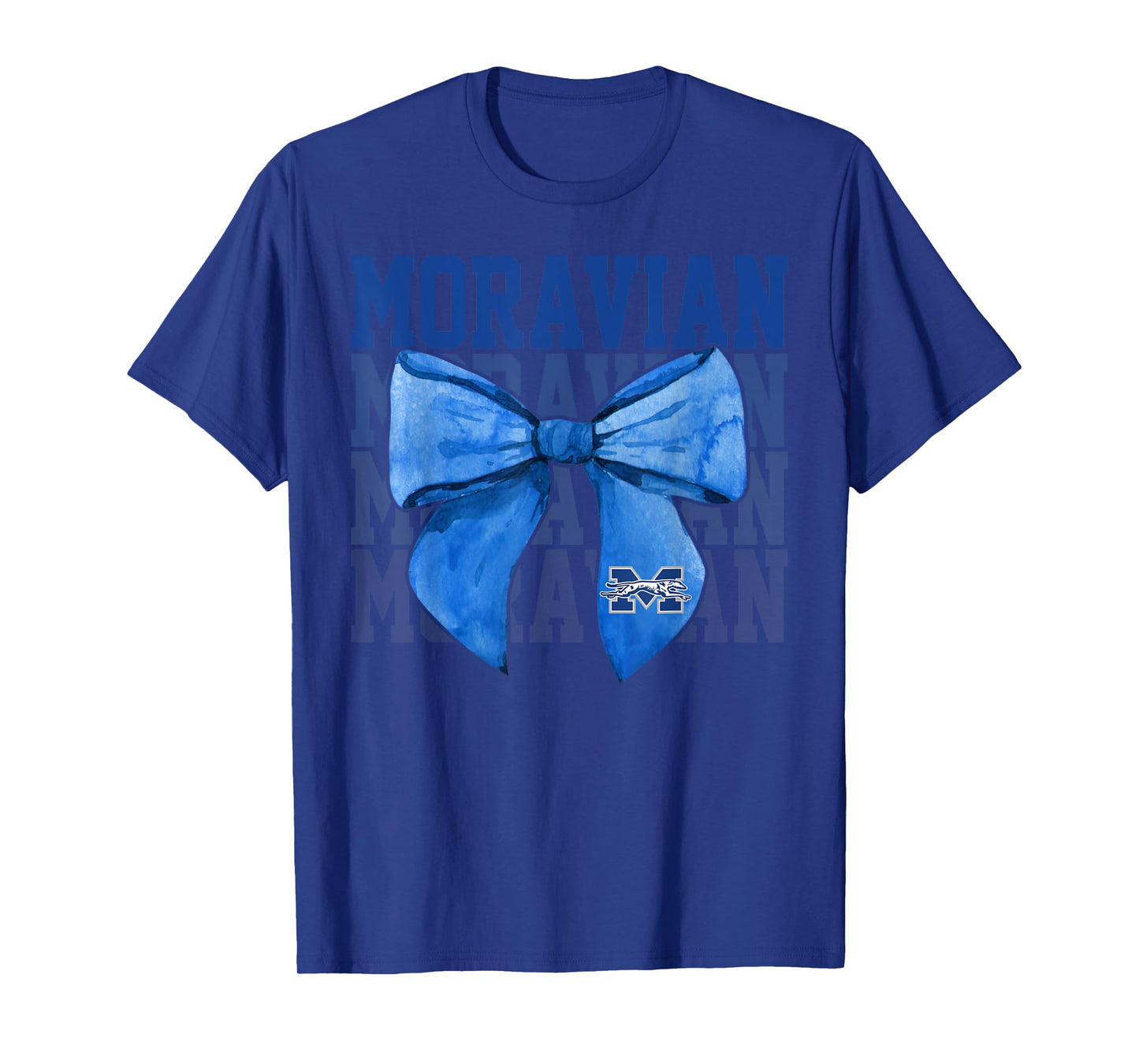 Moravian Vintage Arch University Bow Vintage Athletics Girls T-Shirt