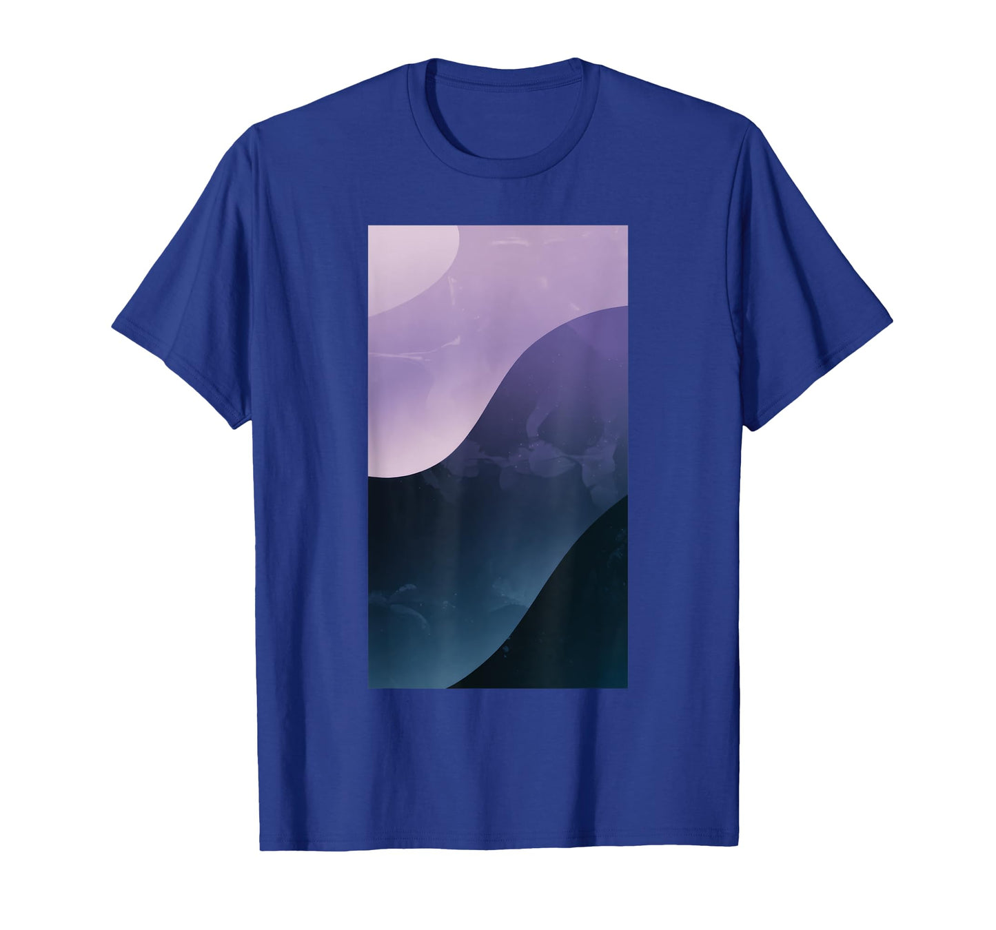 Grunge Light Abstract Pattern Wave Gradient T-Shirt