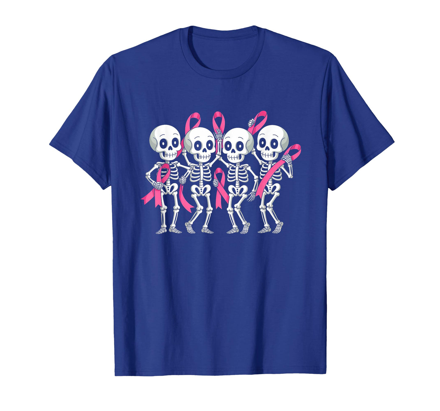 Breast Cancer Skeletons Dancing Awareness T-Shirt