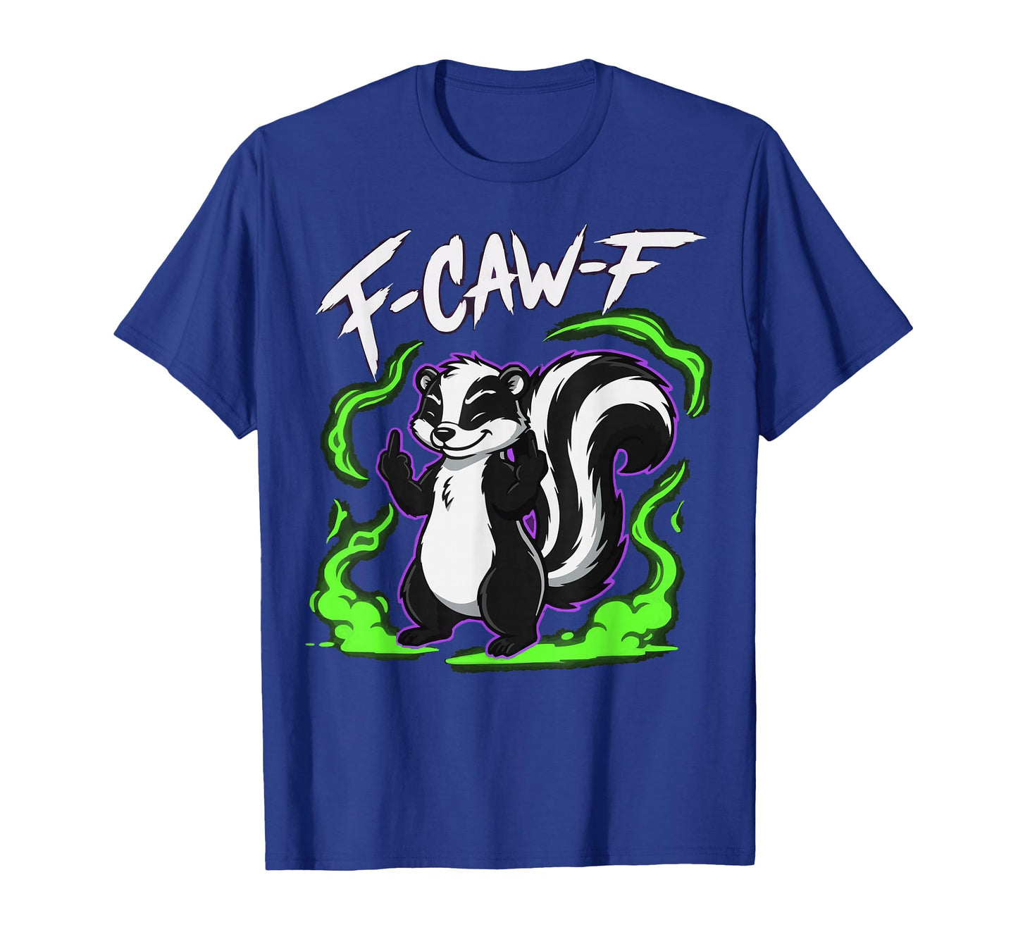 F-CAW-F Dark Humor Graphic Meme Funny Black Tee T-Shirt