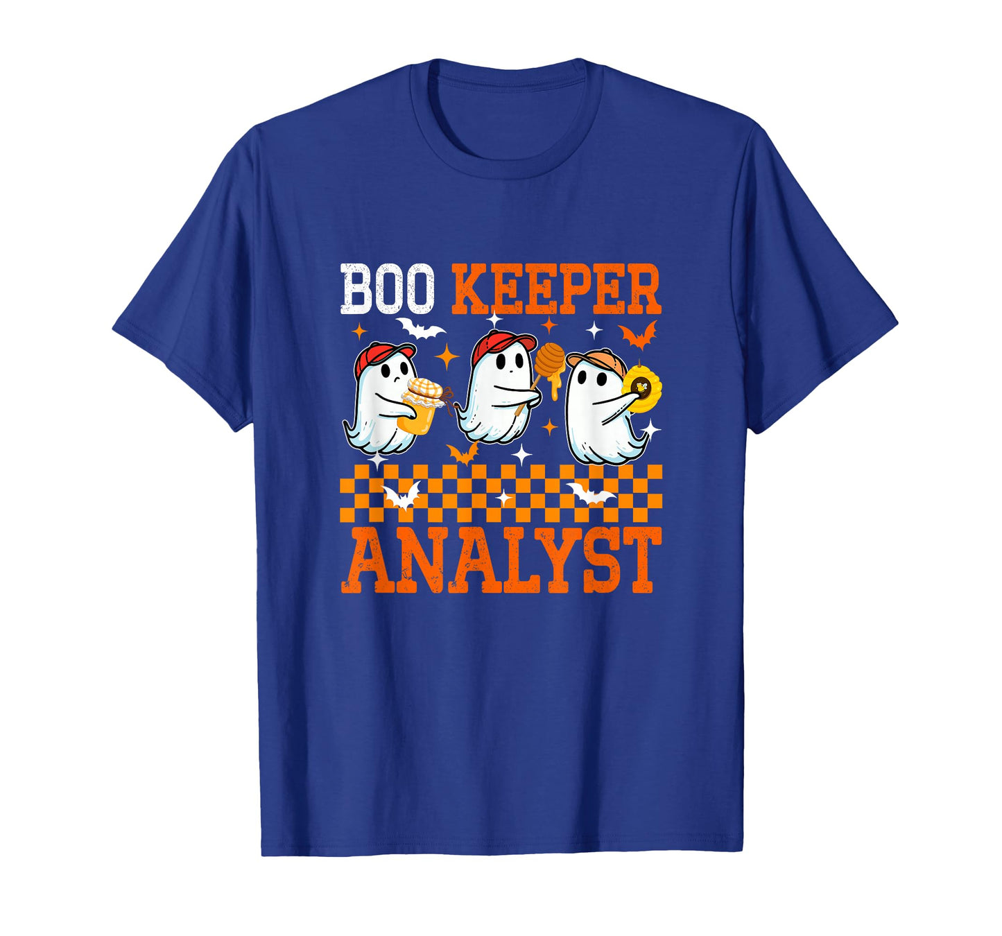 Boo Keeper Analyst Halloween Beekeeper Job Three Cute Boos T-Shirt