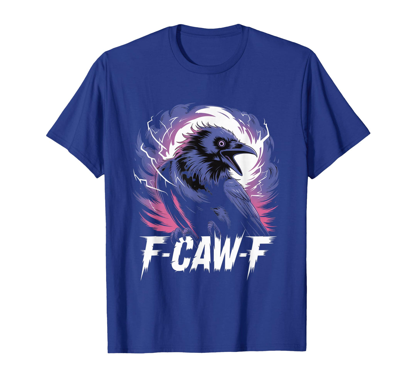 F-Caw-F Crow Funny Gothic Moon Black Bird Halloween T-Shirt
