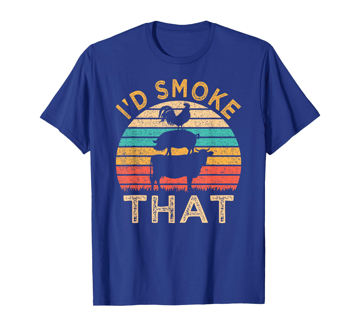 Funny BBQ I'd Smoke That Barbeque Retro Grilling T-Shirt