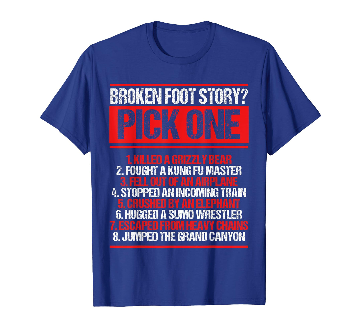 Broken Foot Survivor Funny Broken Foot Recovery Warrior T-Shirt