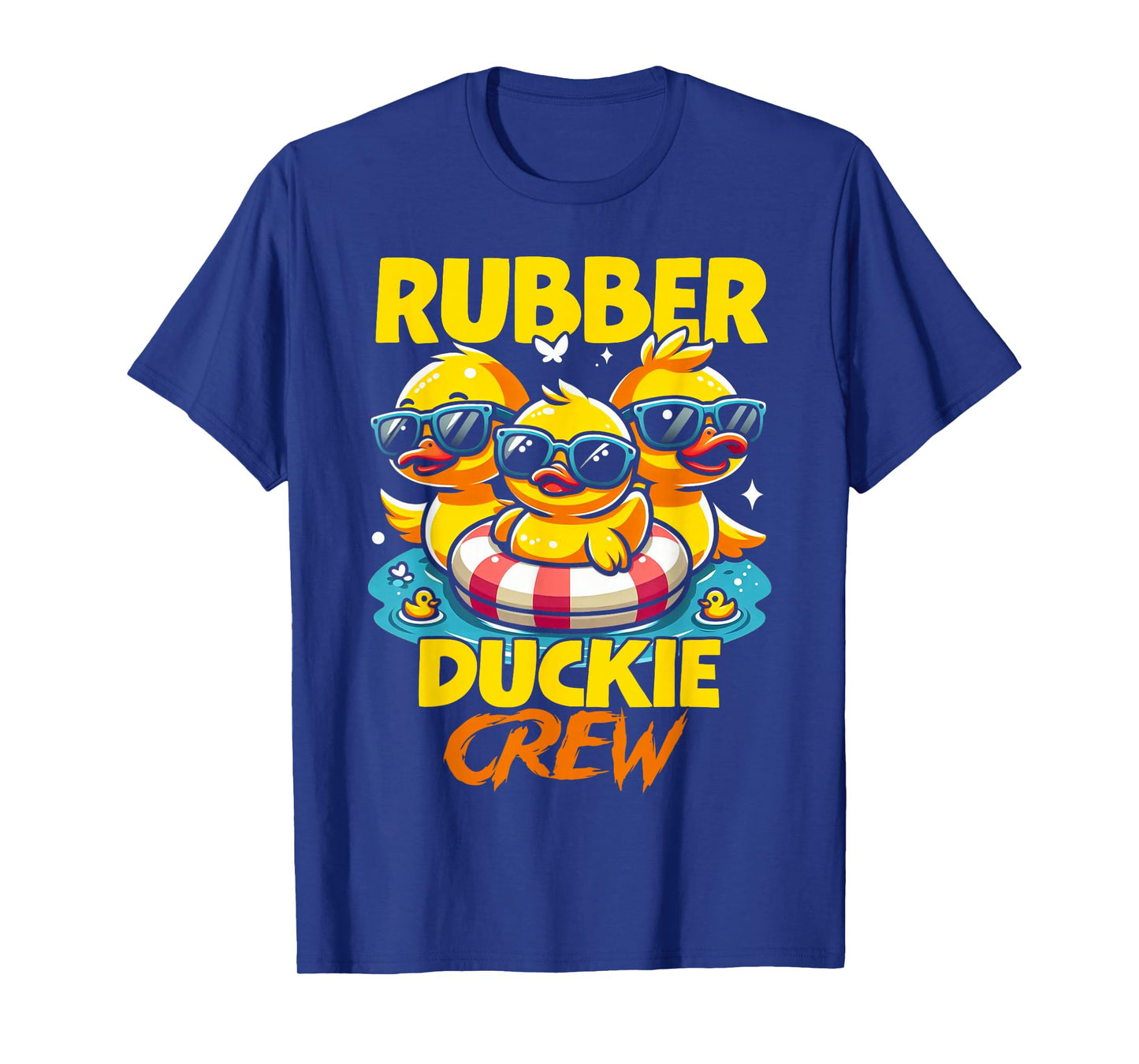 Funny Rubber Duck Yellow Duckie Crew Bath Ducks Duckling T-Shirt