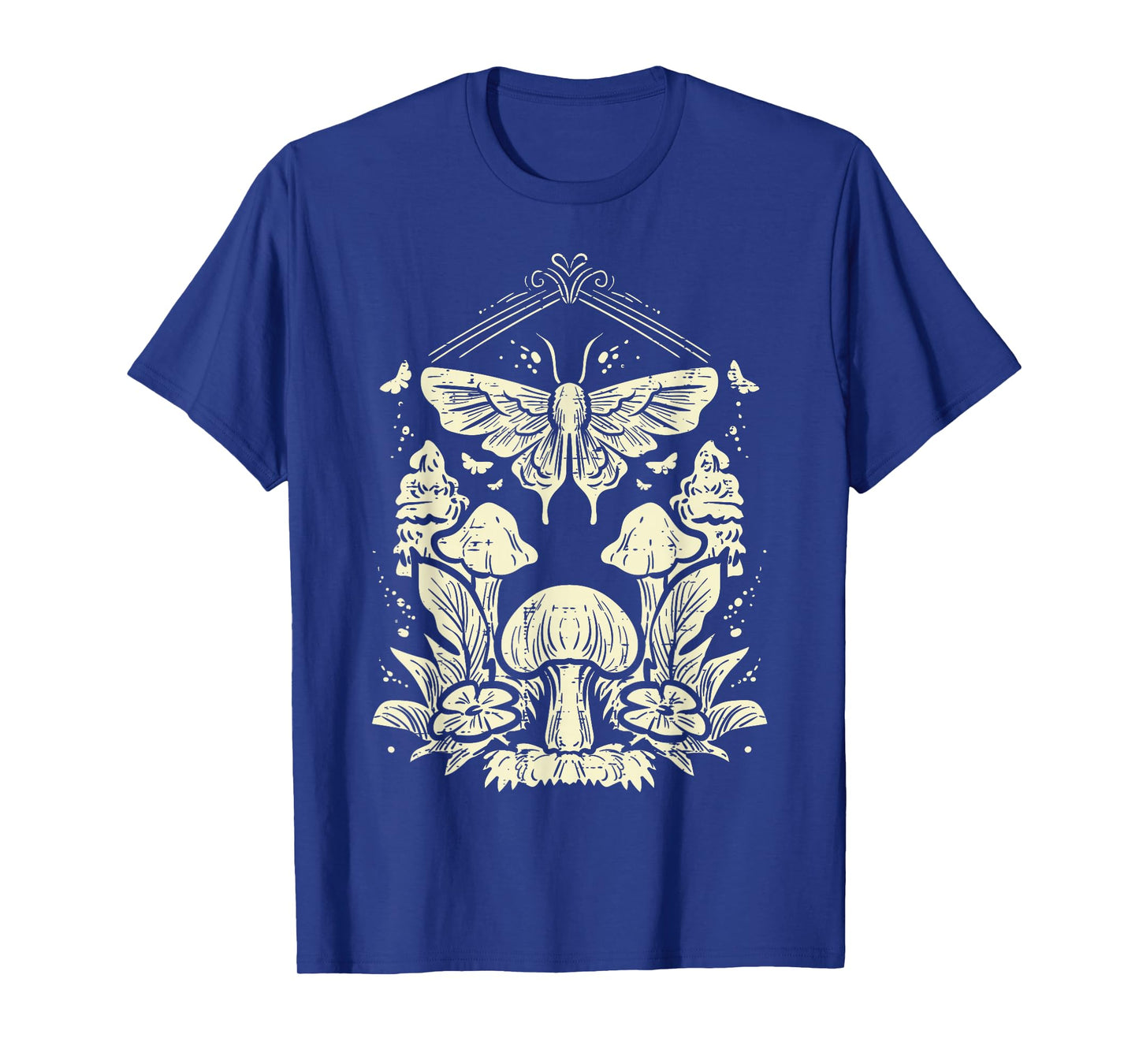 Moth Mushrooms Fairycore Fairy Grunge Nature Women Girls Kid T-Shirt