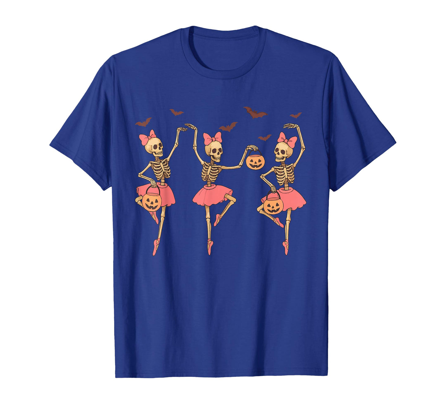 Ballet Pumpkin Skeleton Dance Halloween Men Women Boys Girl T-Shirt