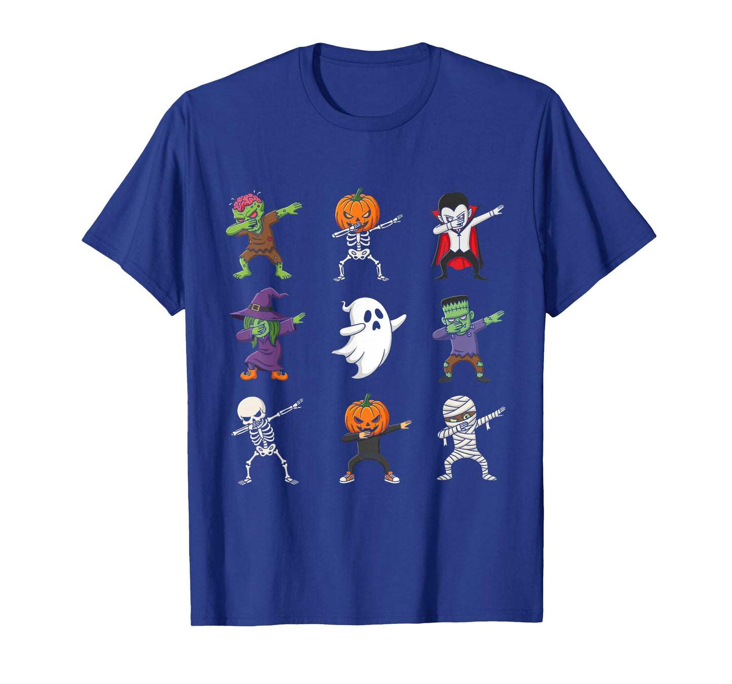 Dabbing Halloween Costumes Skeleton Zombie Pumpkin Mummy T-Shirt