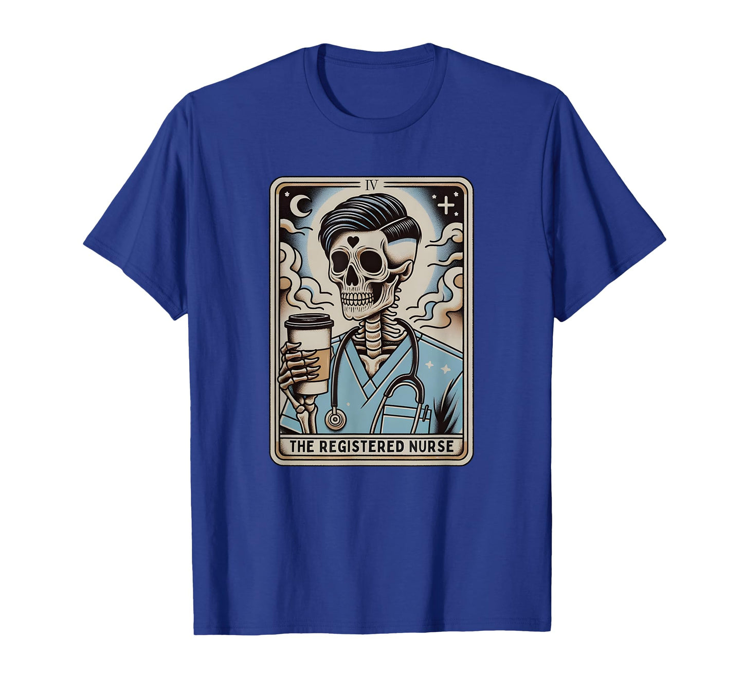 The Male Registered Nurse Tarot Card, Funny Skeleton Nurse T-Shirt