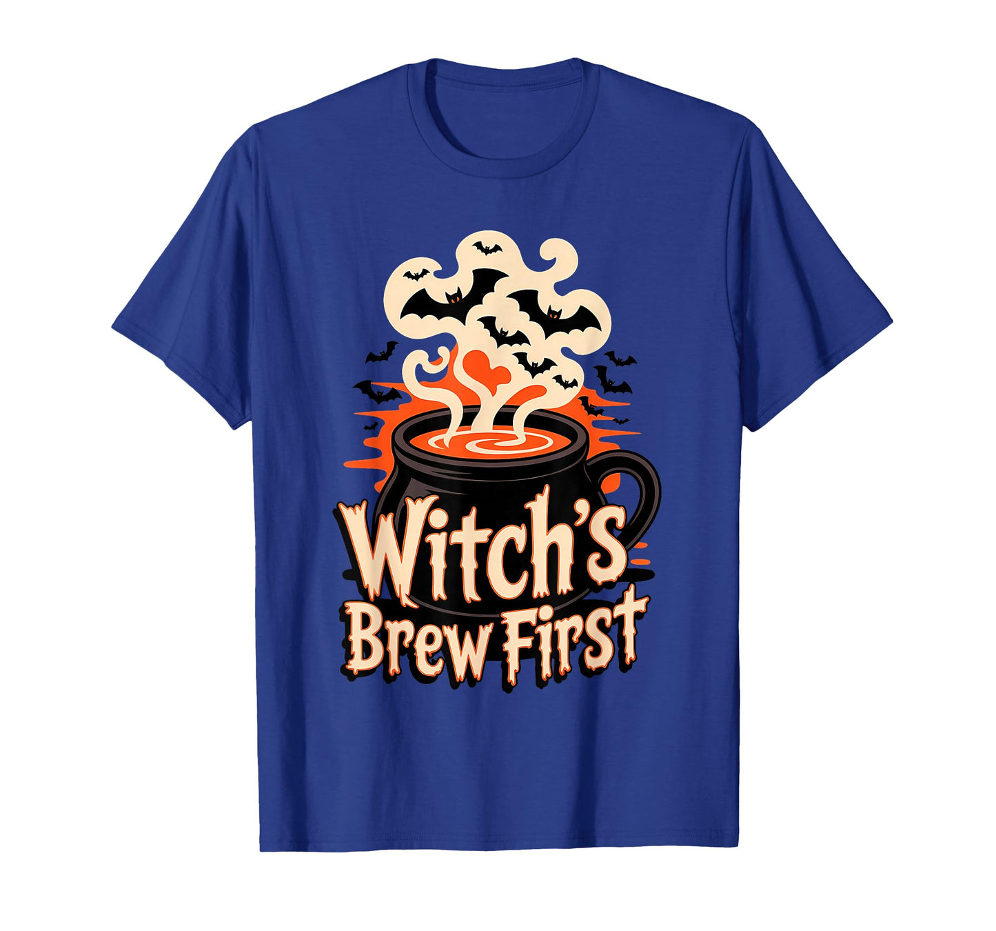Witchβs Brew First Coffee Witches Halloween T-Shirt