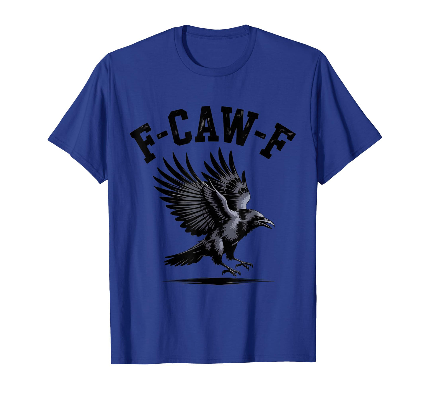 Black Crow, F-Caw-F Funny Black Bird Moon Gothic Adult Humor T-Shirt