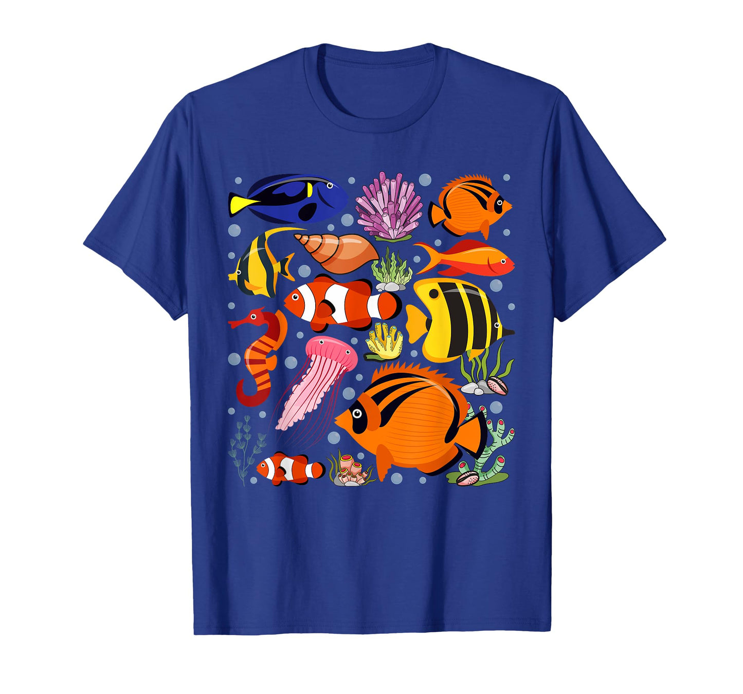 Cute Sea Animal Oceans Clownfish Aquarium Toddler Boy Girl T-Shirt
