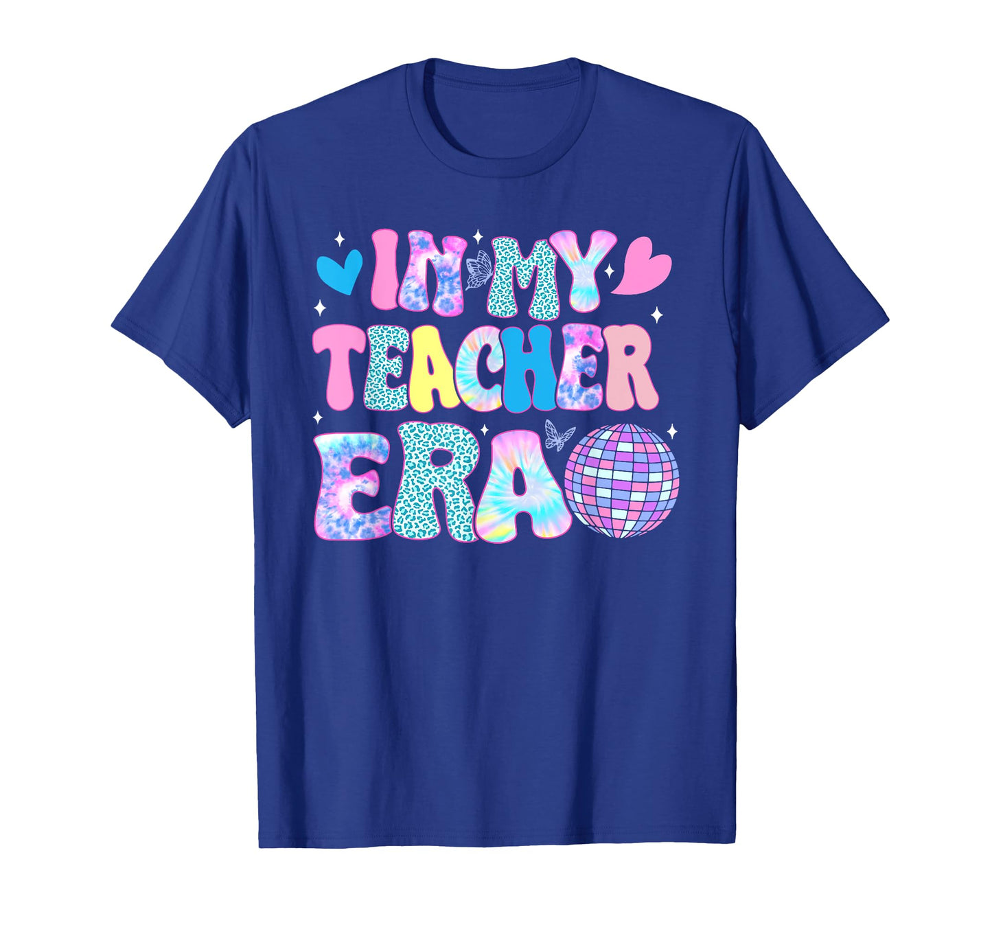 Tie Dye Leopard Print Disco In My Teacher Era T-Shirt