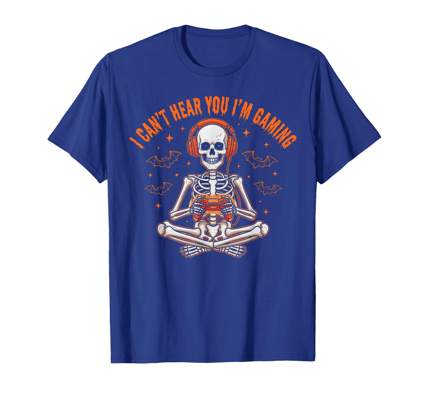 I Can't Hear You I'm Gaming Hallowen Skeleton Gamer Video T-Shirt