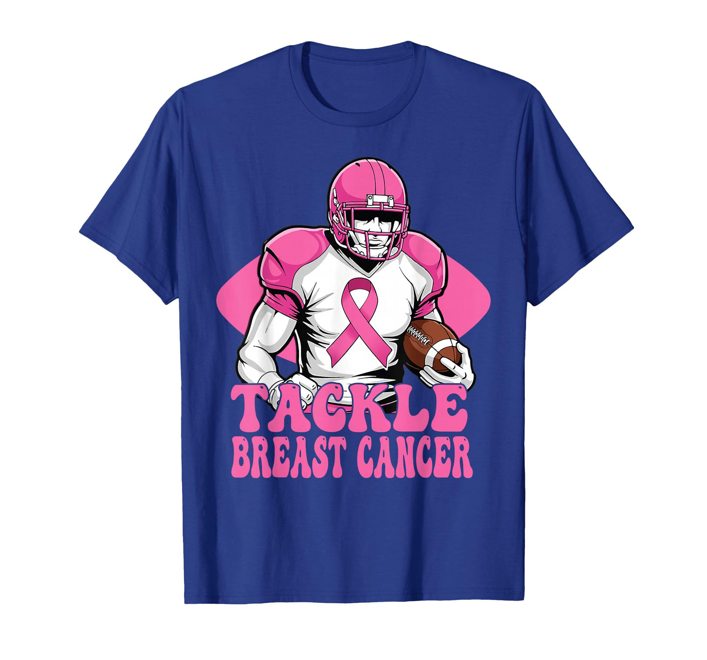 Tackle Breast Cancer Awareness American Football Women Kids T-Shirt