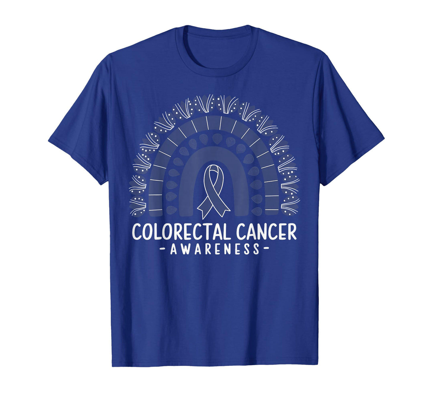 Colorectal Cancer Awareness Blue Ribbon T-Shirt
