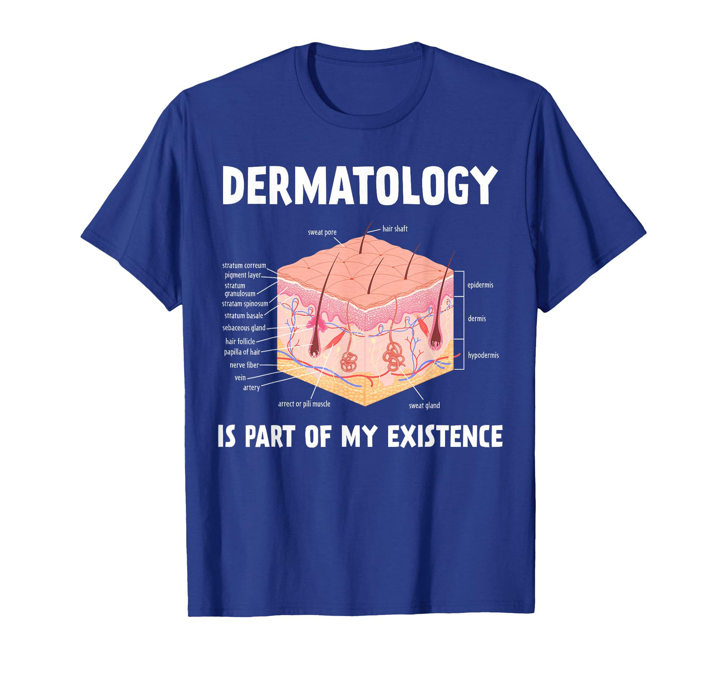 Dermatology Is Part Of My Existence Skin Anatomy T-Shirt