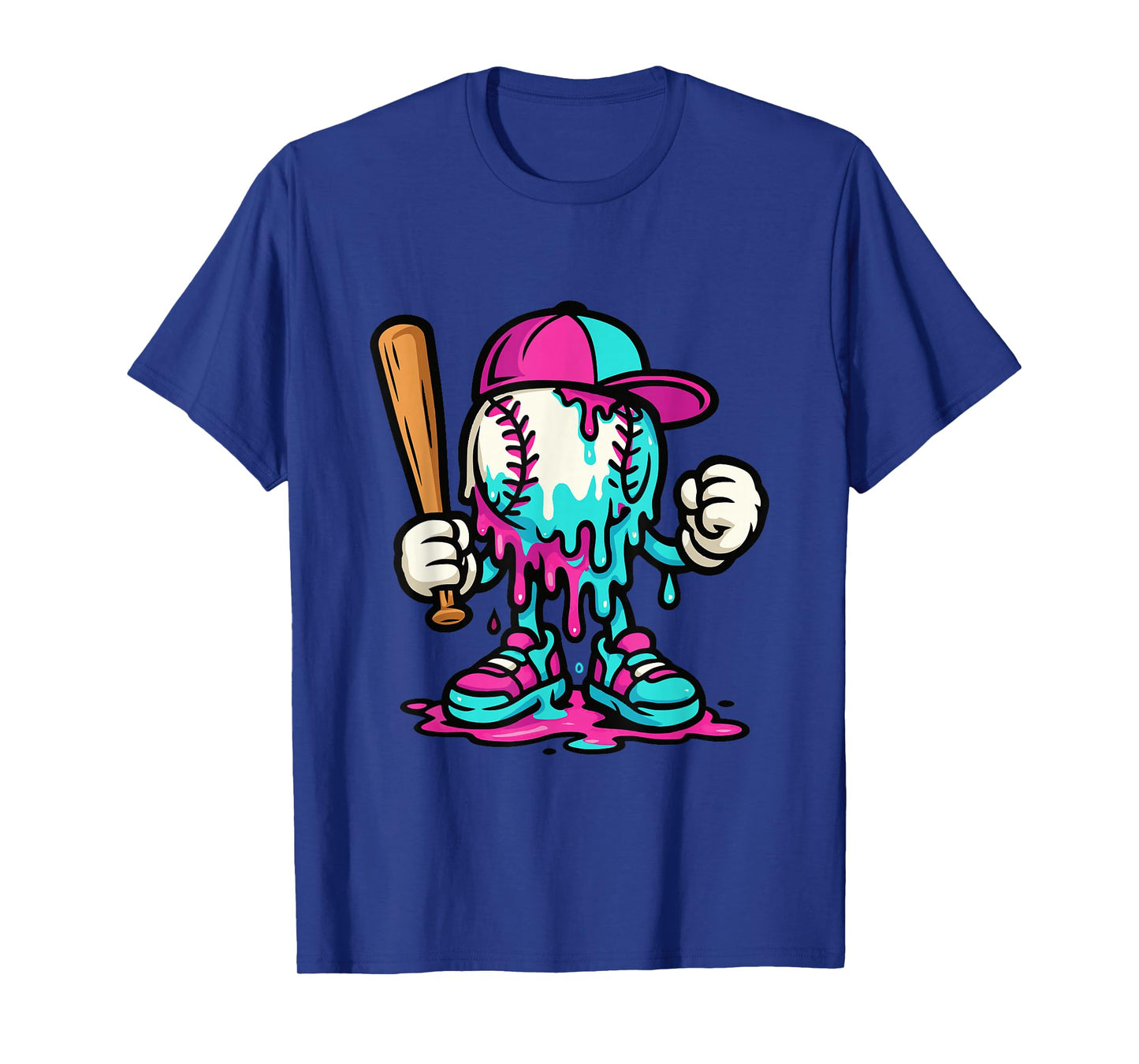 Baseball Drip for Boys Ice Cream Drip Baseball T-Shirt
