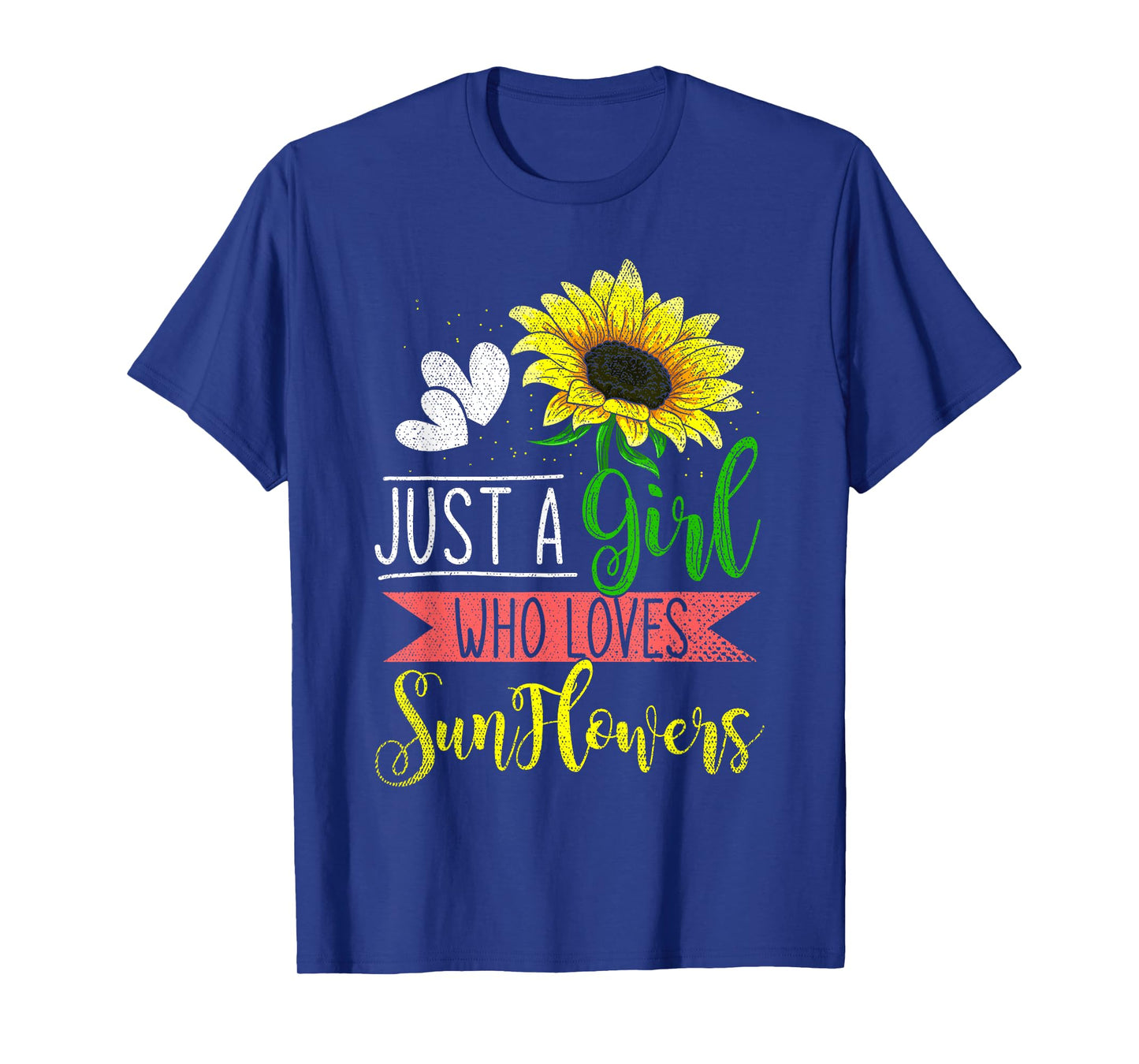 Floral Blossom Women Just A Girl Who Loves Sunflowers T-Shirt