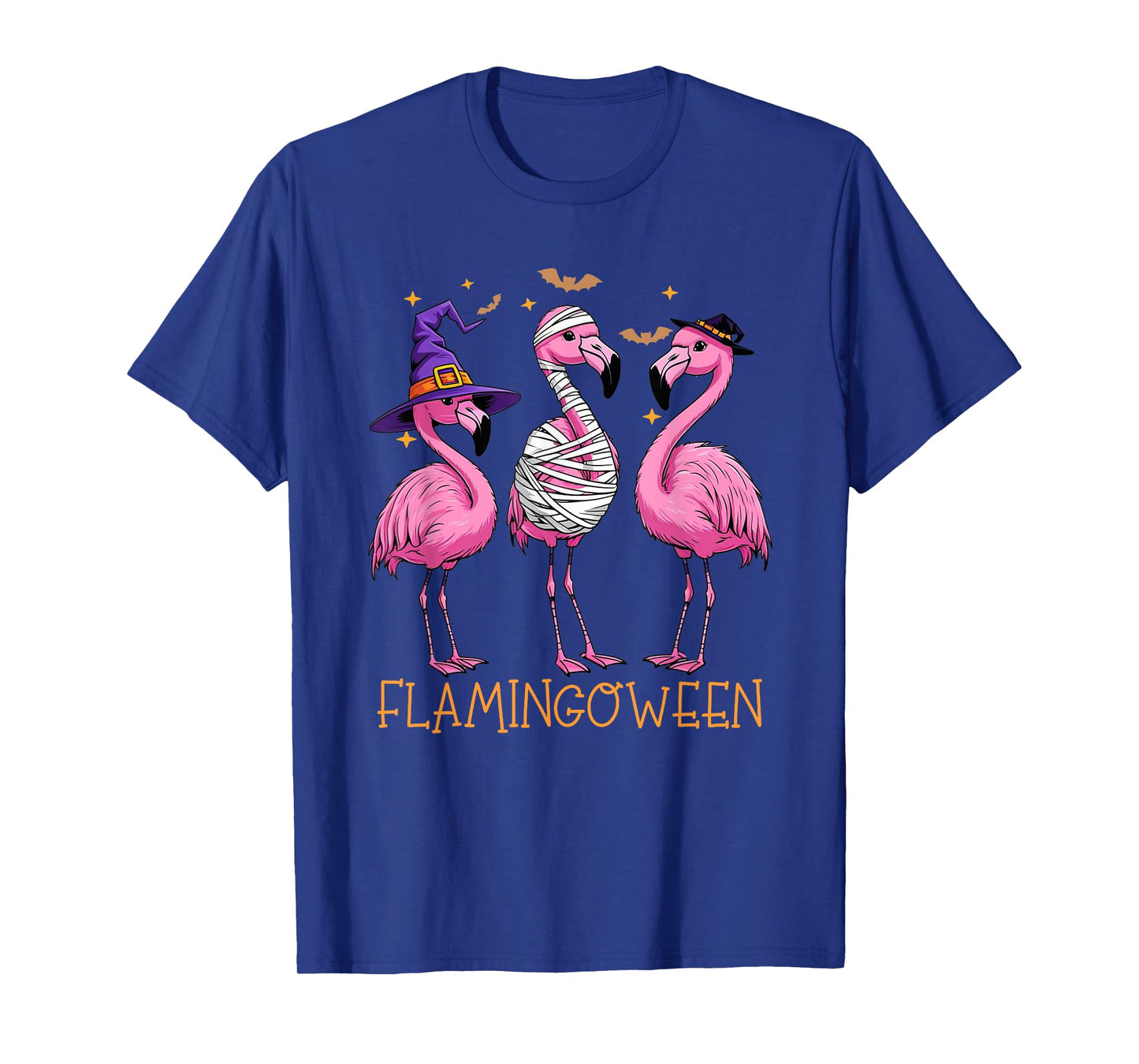 Flamingoween Funny Halloween Flamingo Witch Costume T-Shirt